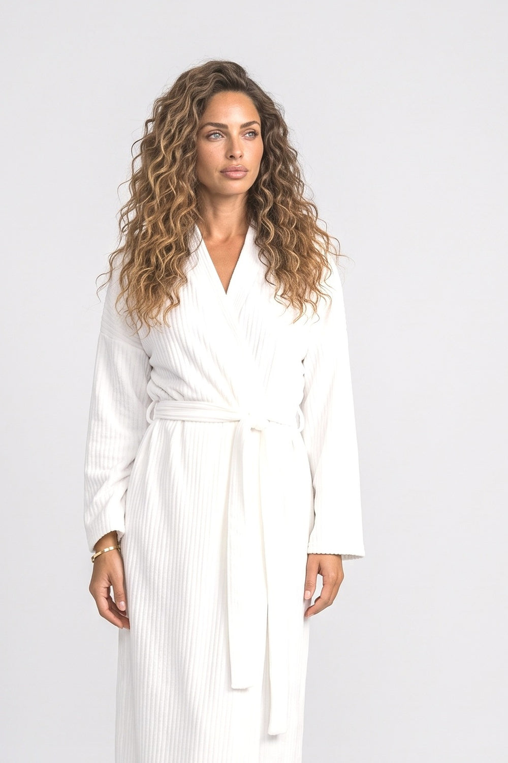 Velvet Wrap Robe, fabric detail