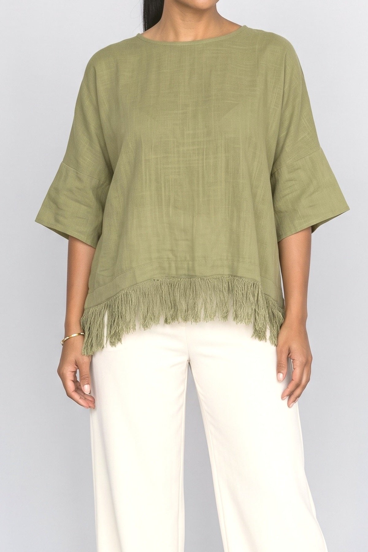 Fringe Blouse, fabric detail