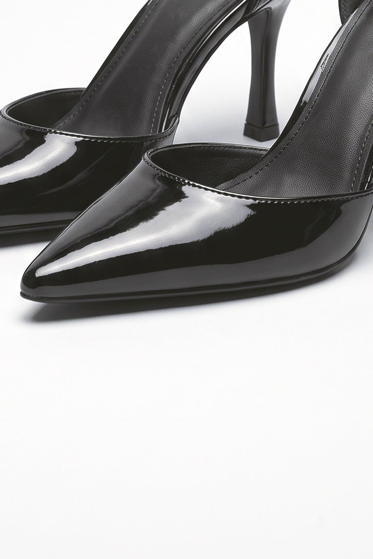Block Heel Pumps, fabric detail