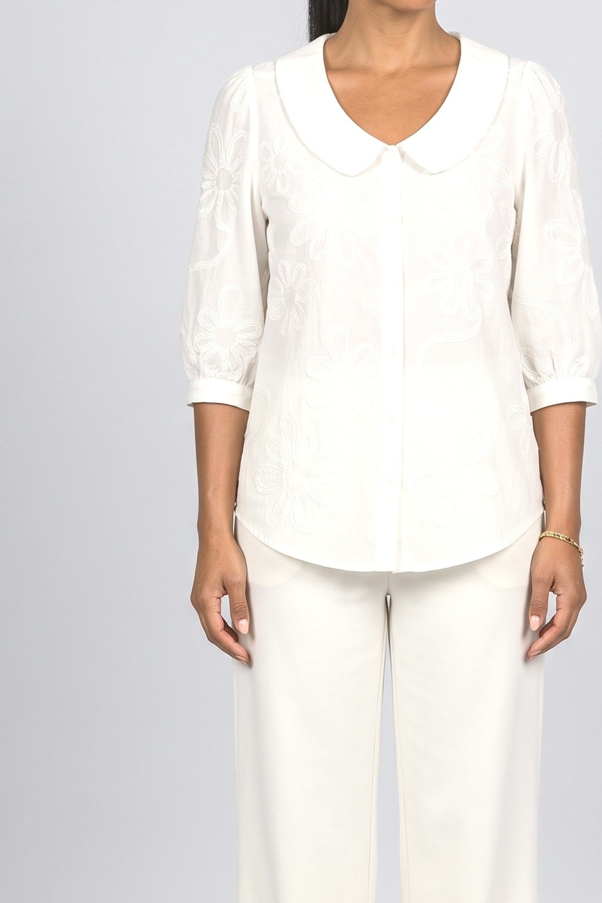 Floral Blouse, fabric detail