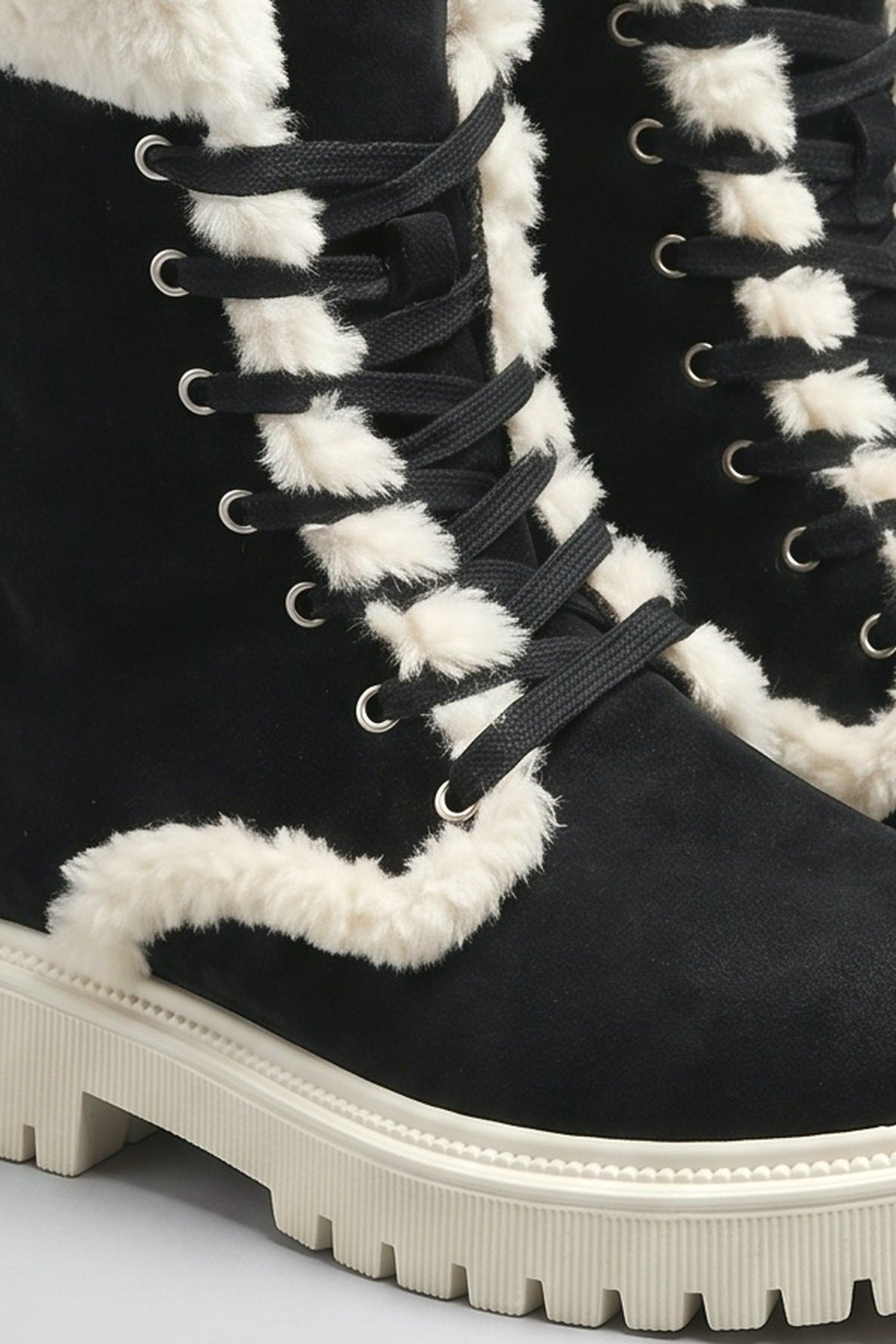 Lace Women's Boots, fabric detail
