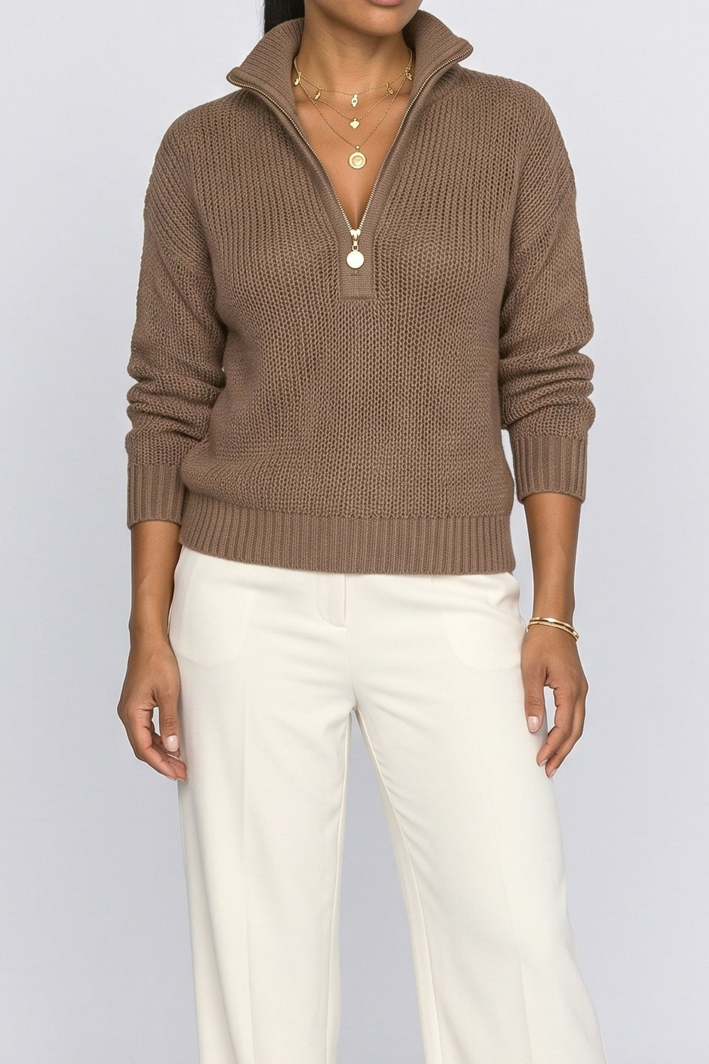 Knit Pullover Sweater, fabric detail