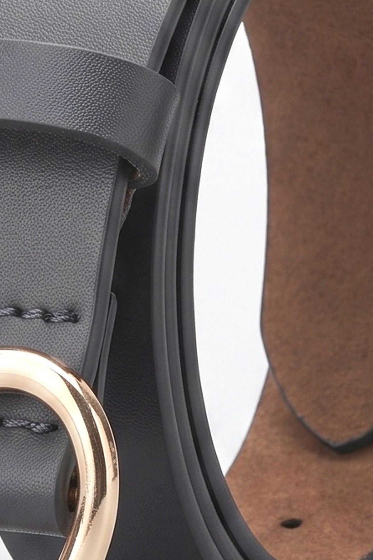 Feart-Shaped Buckle Belt, fabric detail