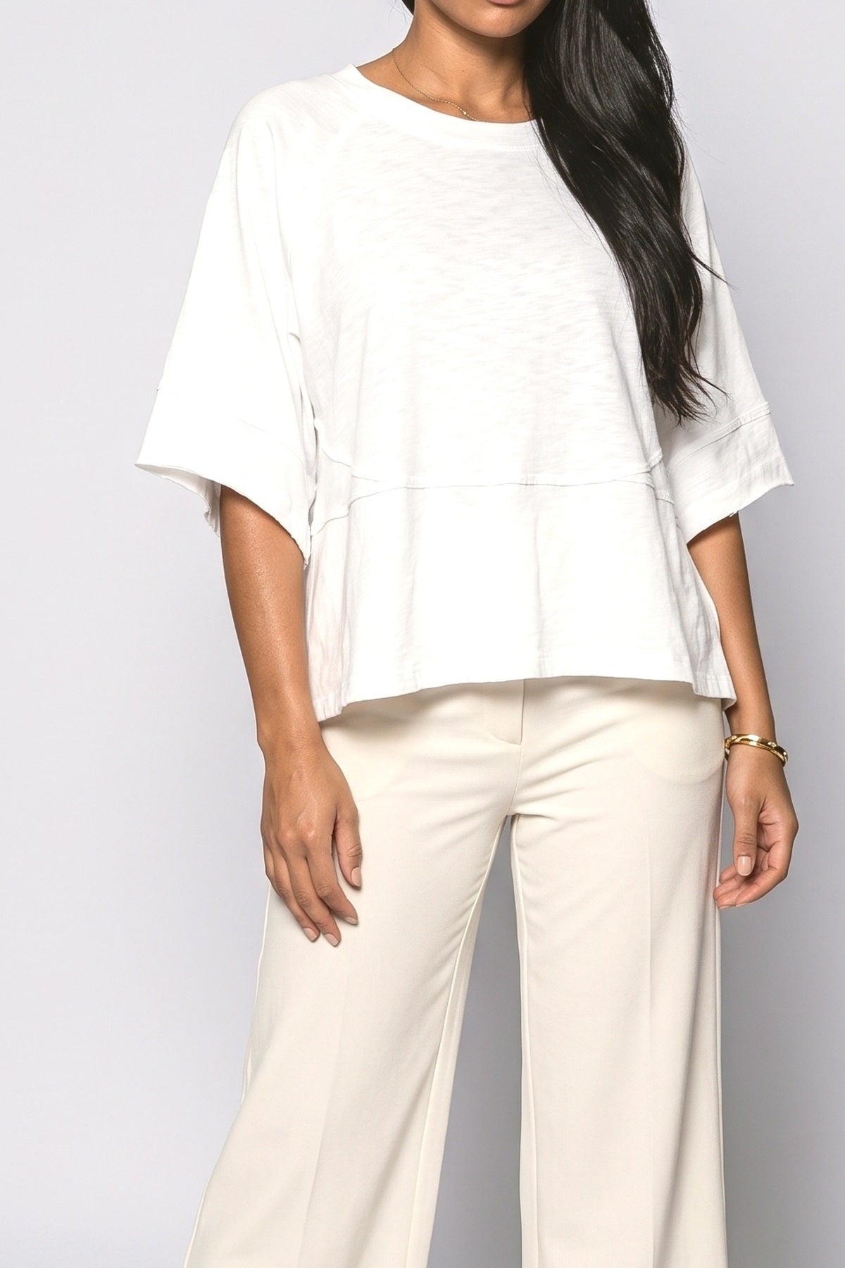 Oversized T Shirt Women, fabric detail