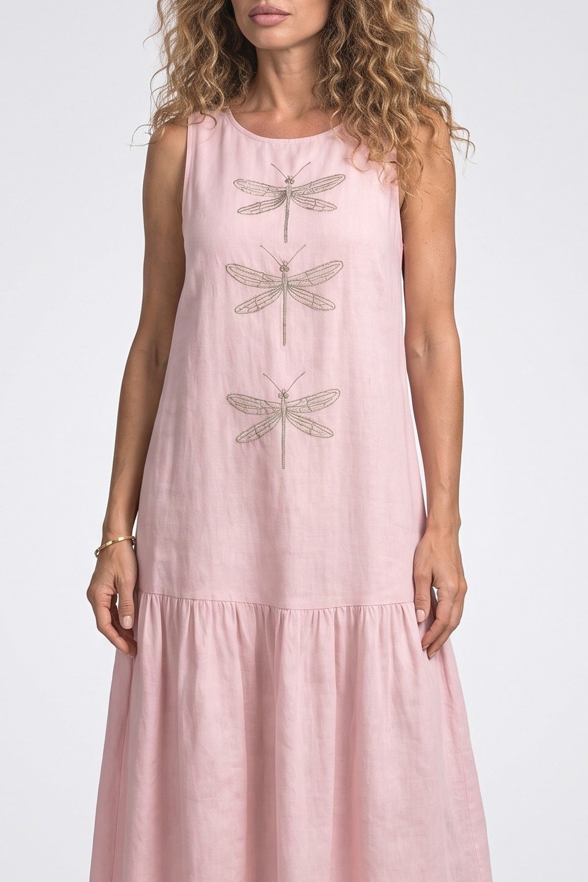 Tiered Maxi Dress, fabric detail