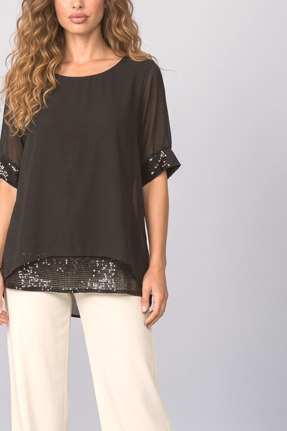 Sequin Blouse, fabric detail