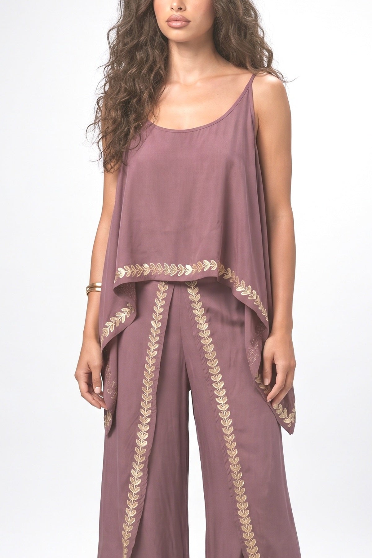 Purple Outfit Set, fabric detail