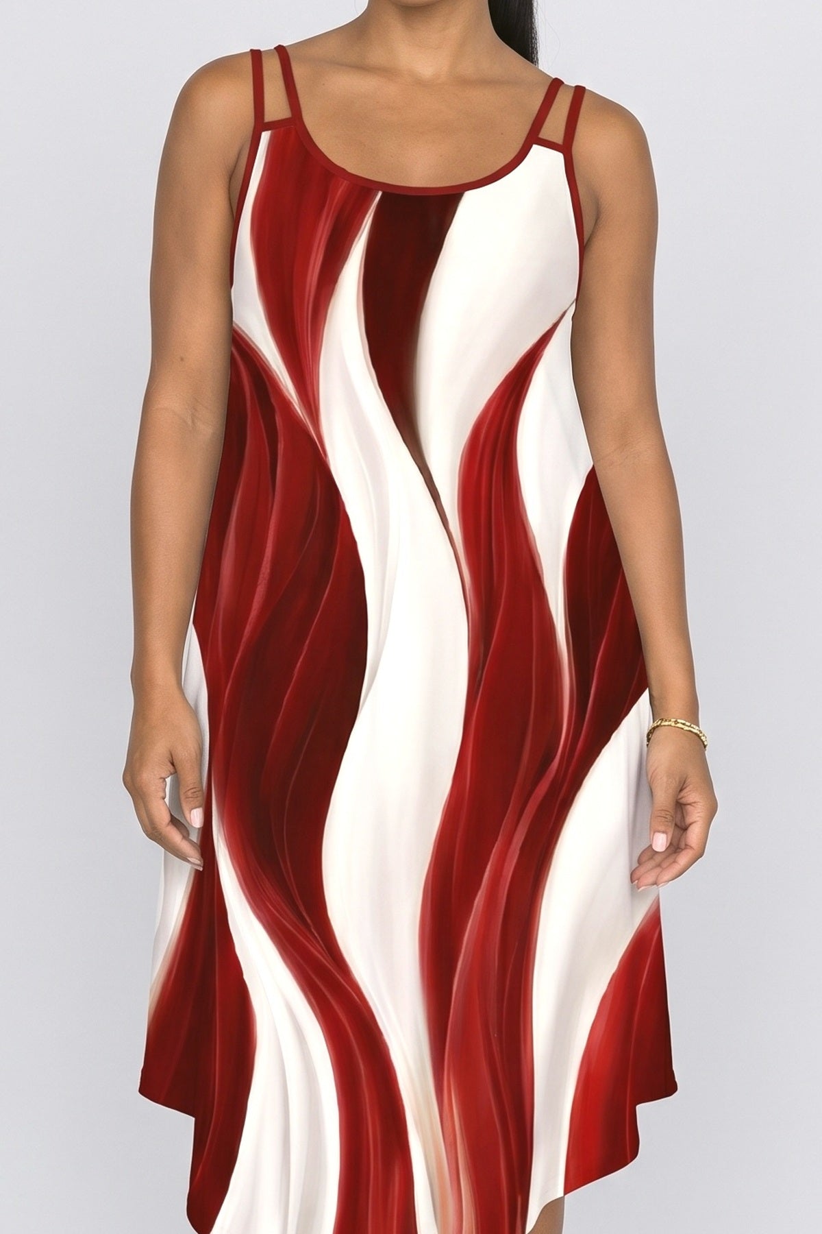 Asymmetric Midi Dress, fabric detail