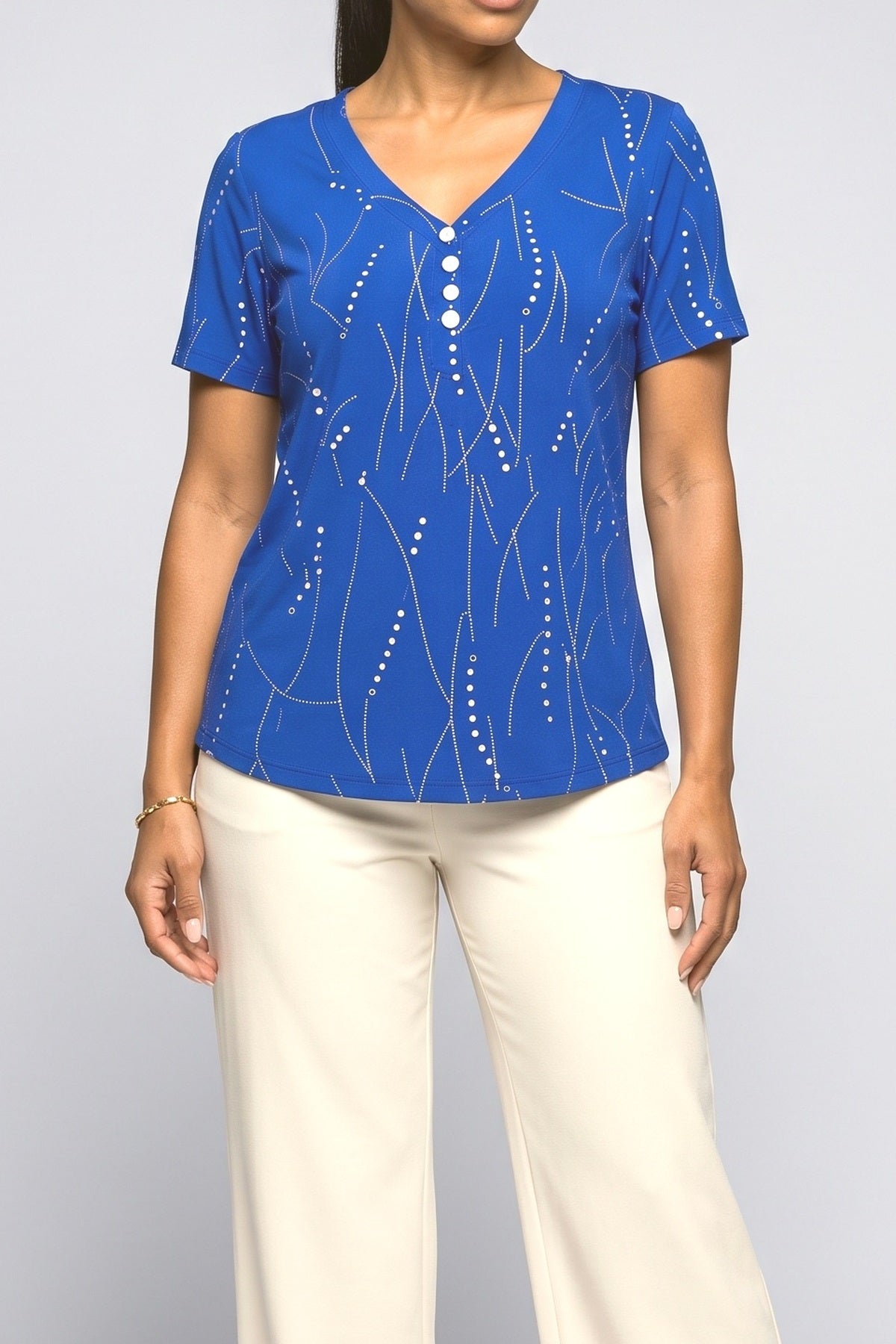 V-Neck Blouse, fabric detail