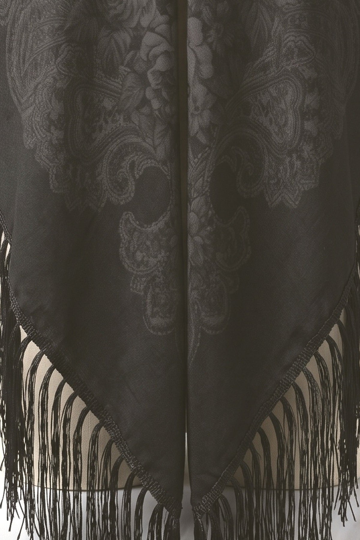Print Large Square Scarf, fabric detail