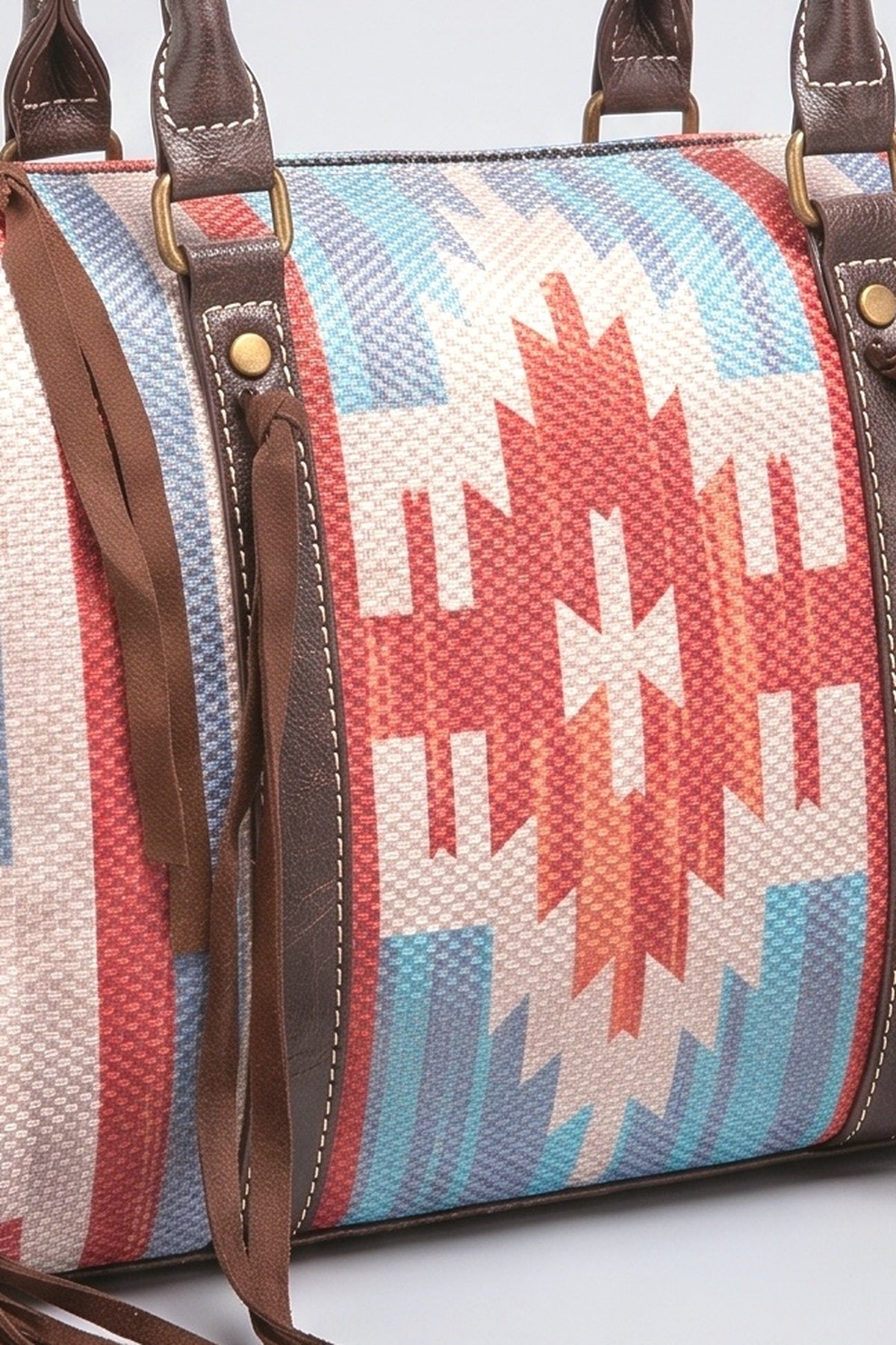 Bohemian Fringe Crossbody Bag, fabric detail