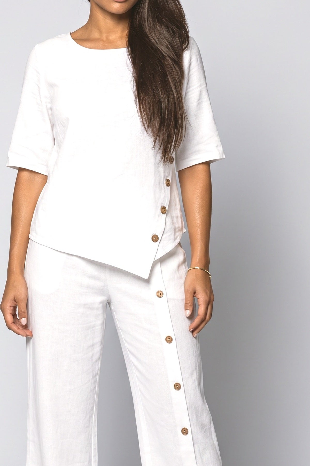 Asymmetric Two Piece Outfit, fabric detail