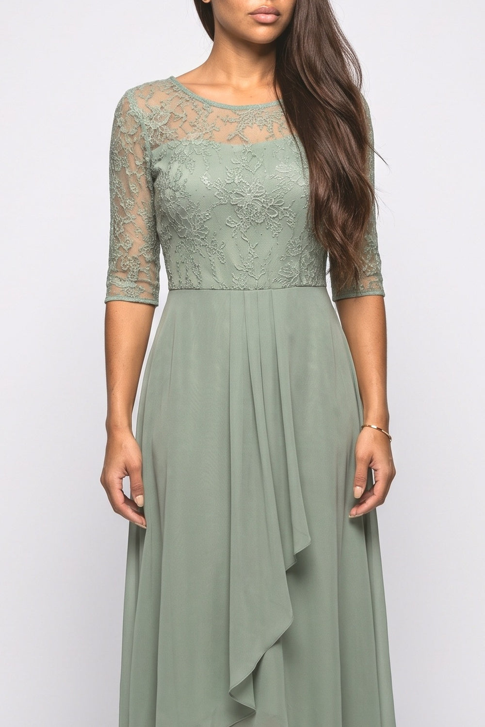 Lace Midi Dress, fabric detail