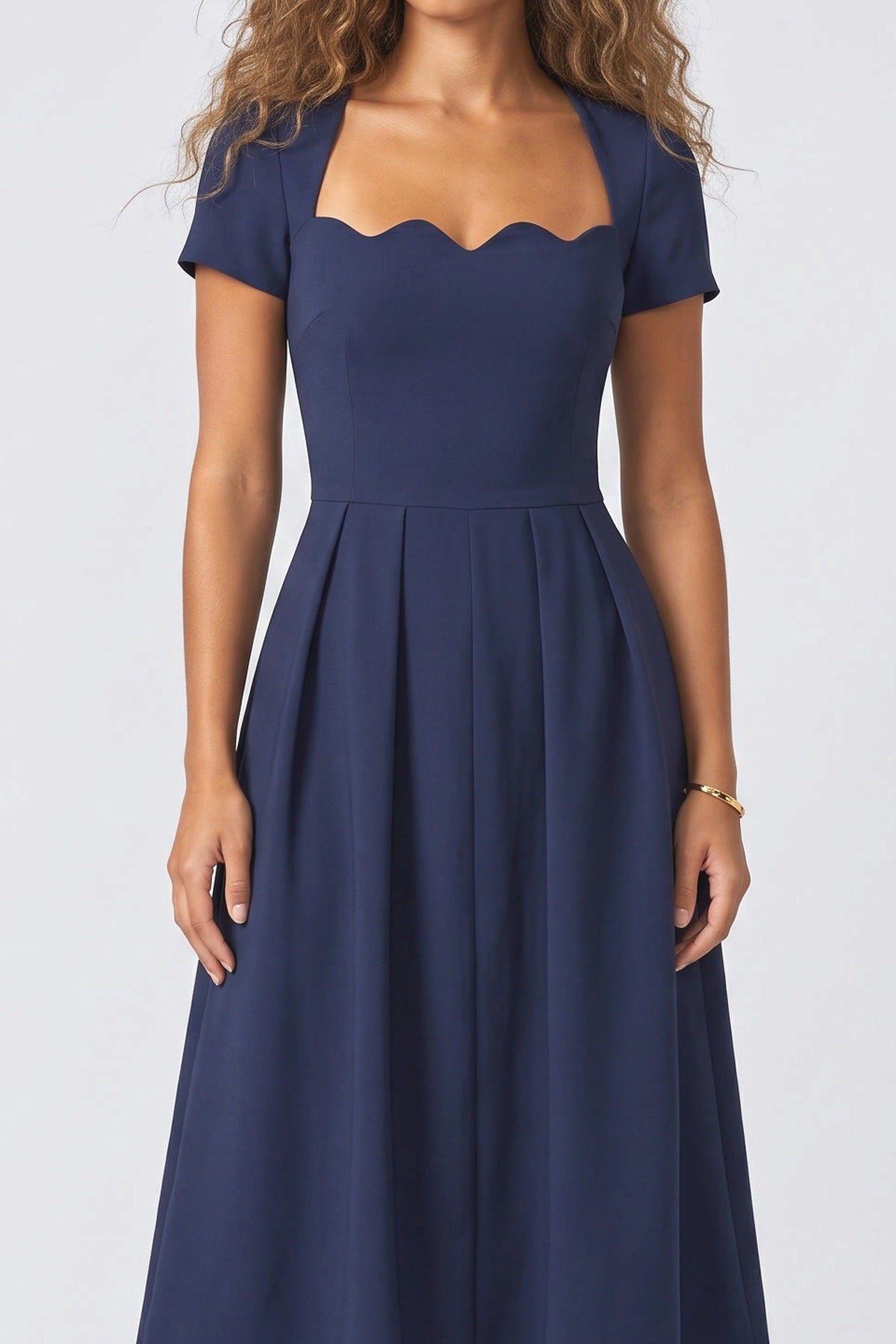 A-Line Midi Dress, fabric detail