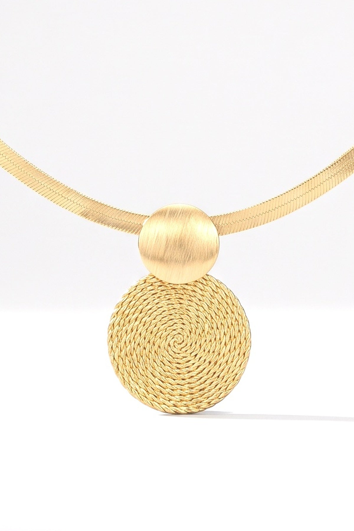 Necklace, fabric detail