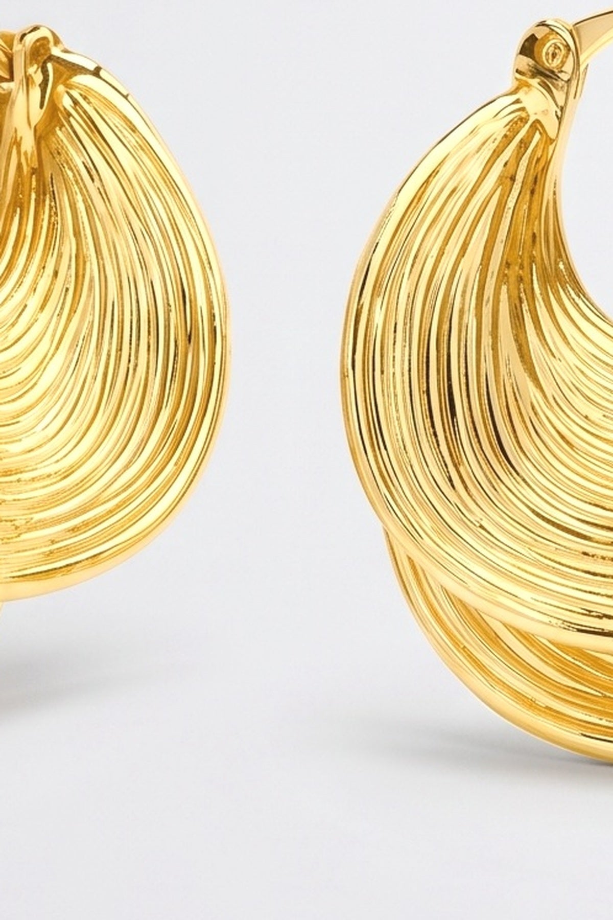 Statement Earrings, fabric detail