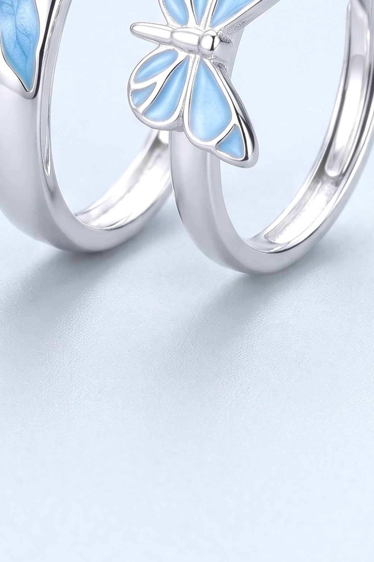 Silver Ring Set, fabric detail