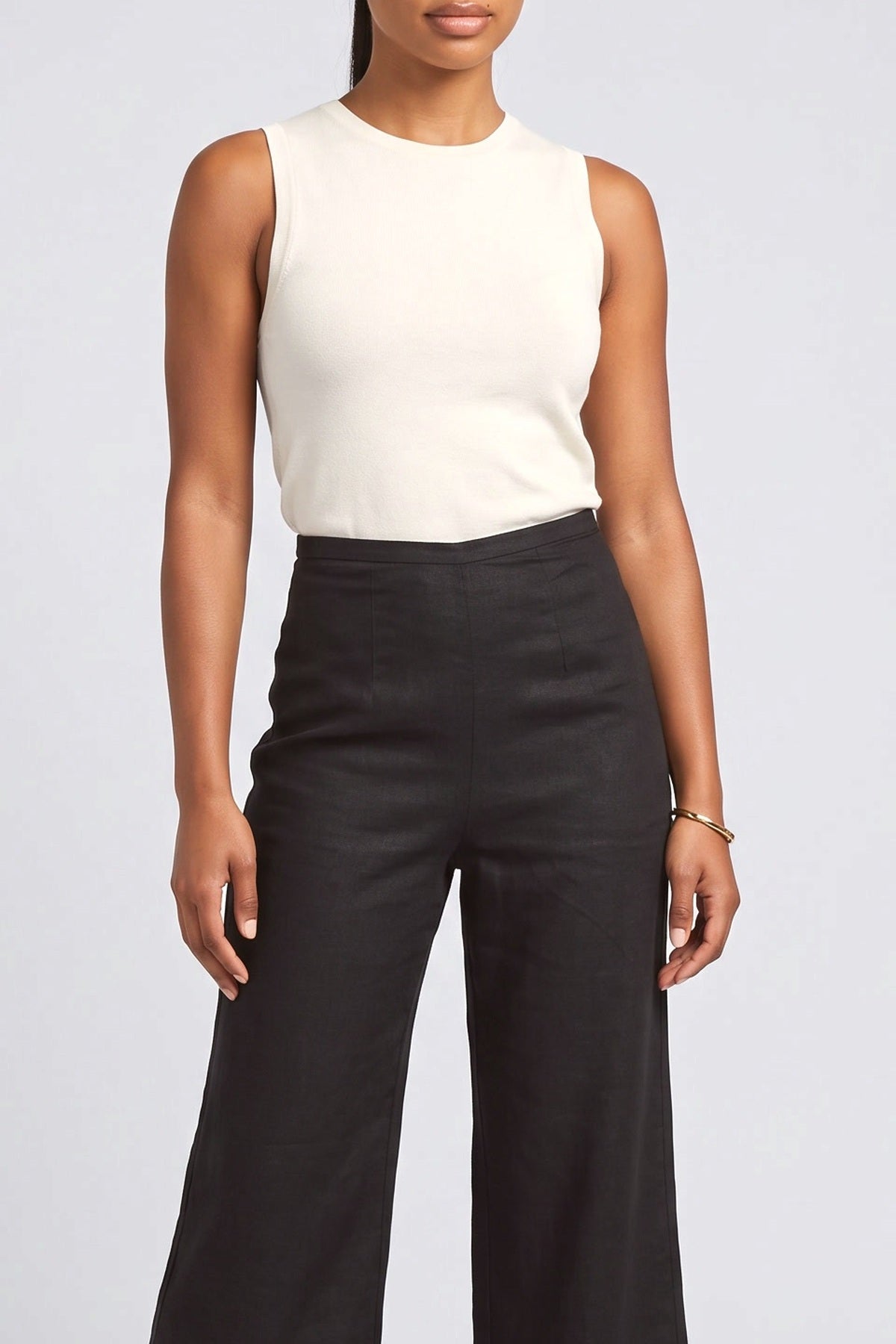 Black Fringe Pants, fabric detail