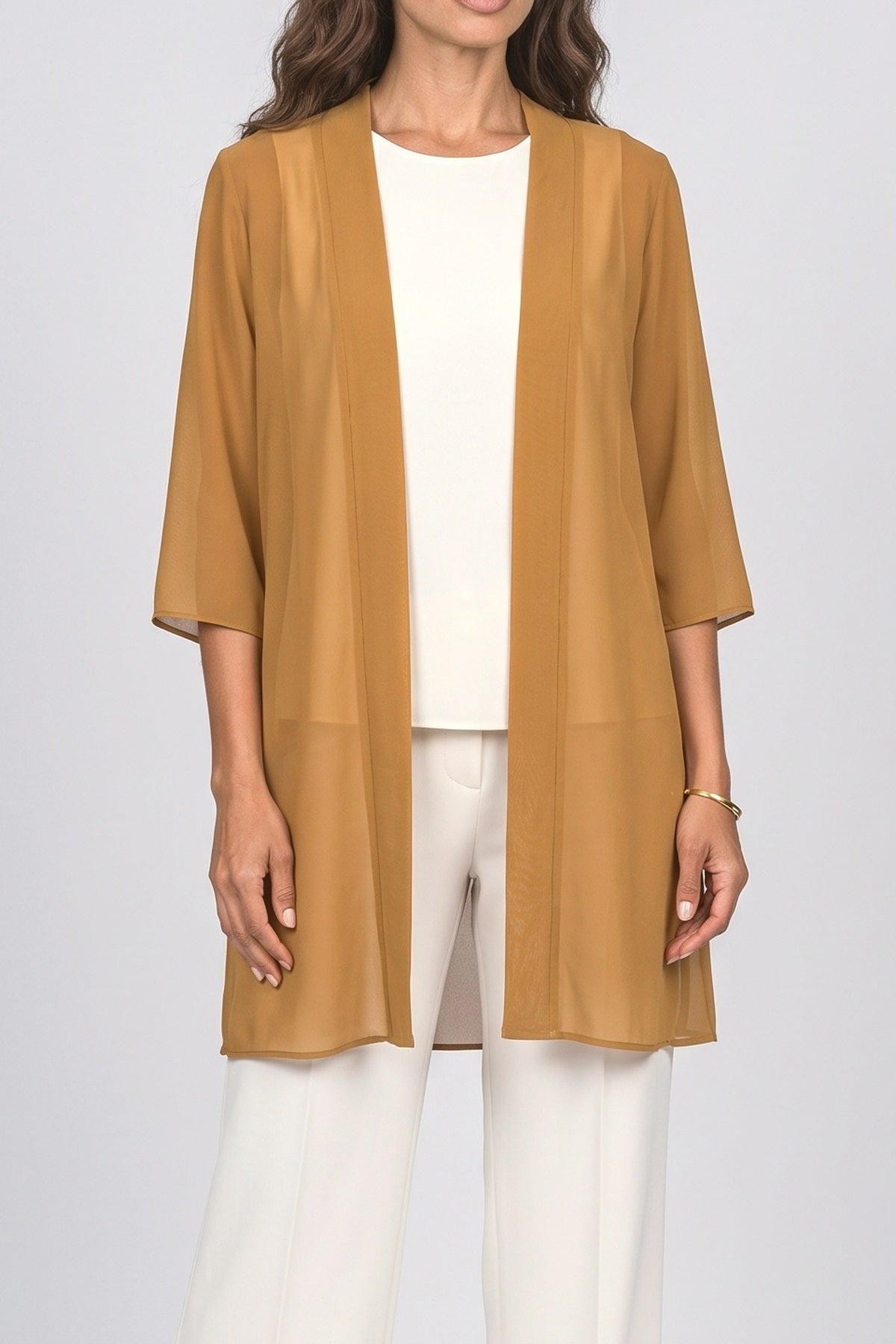 Chiffon Knit Cardigan, fabric detail