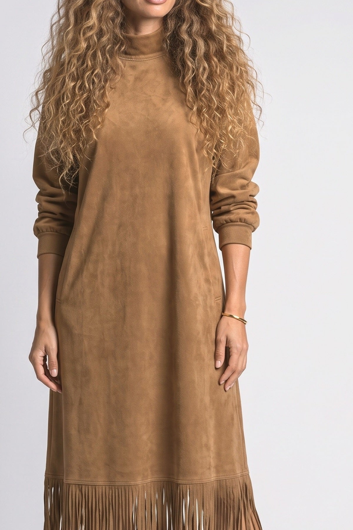 High Neck Summer Dress, fabric detail