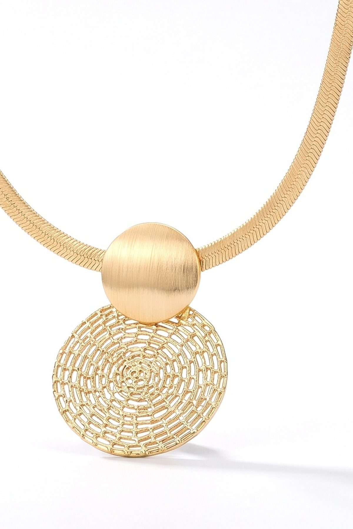 Necklace, fabric detail
