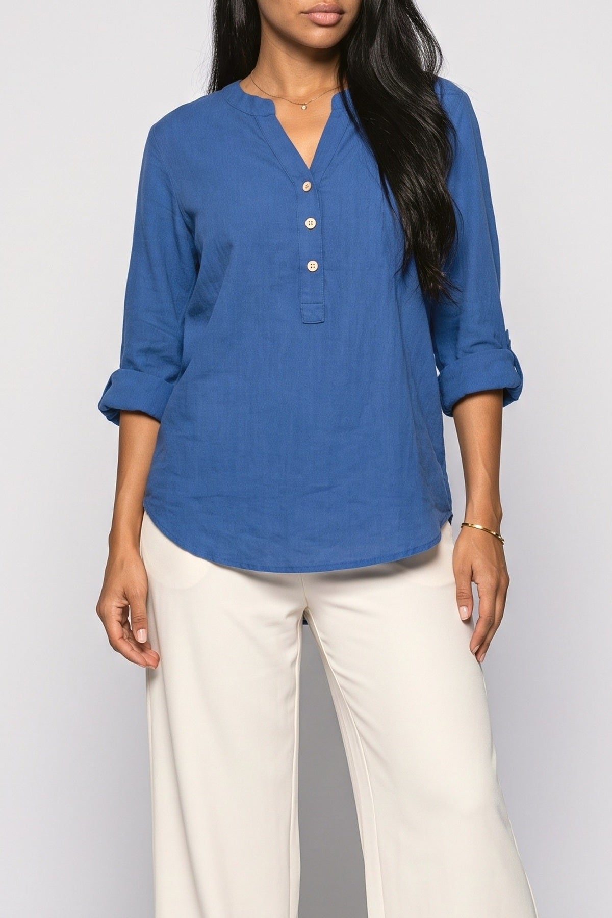 V-Neck Blouse, fabric detail