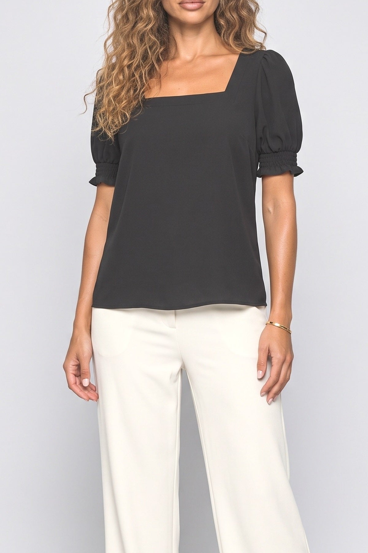Square Neck Blouse, fabric detail