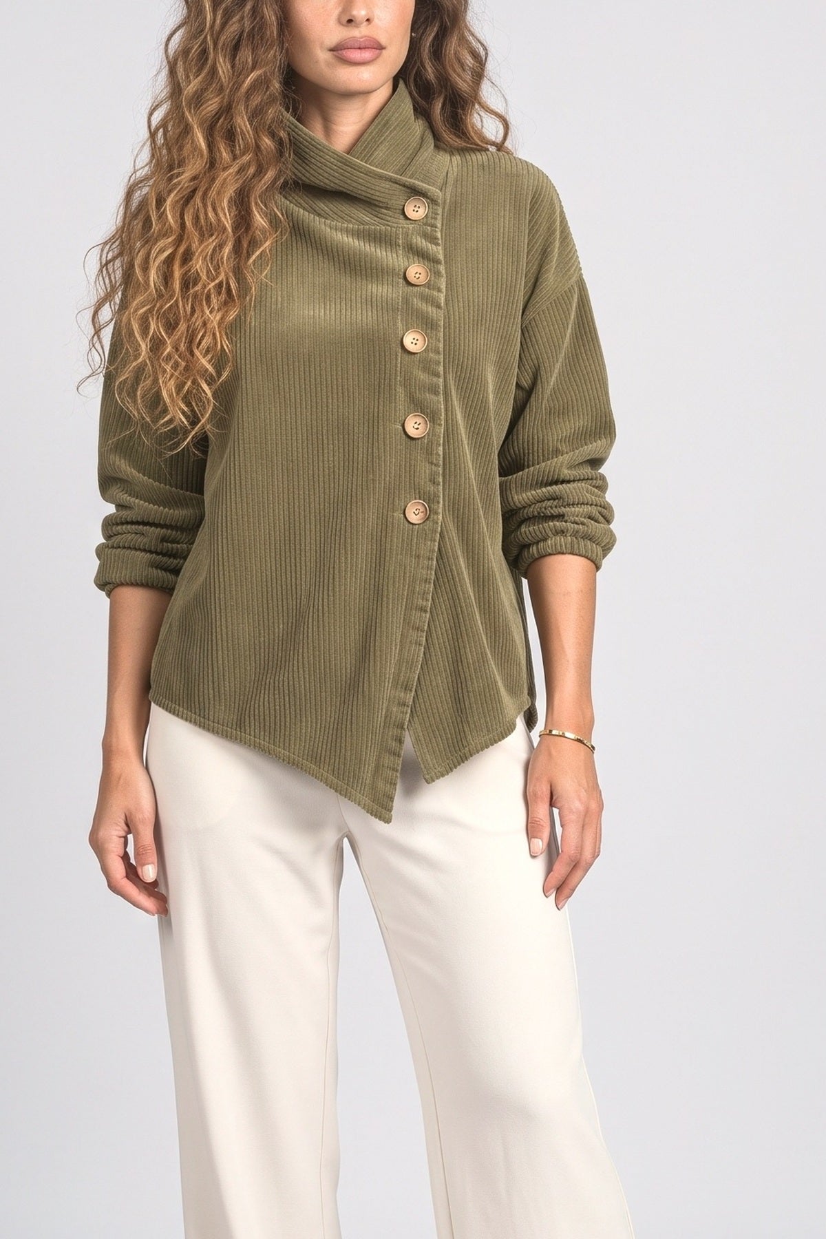 Asymmetric Blouse, fabric detail