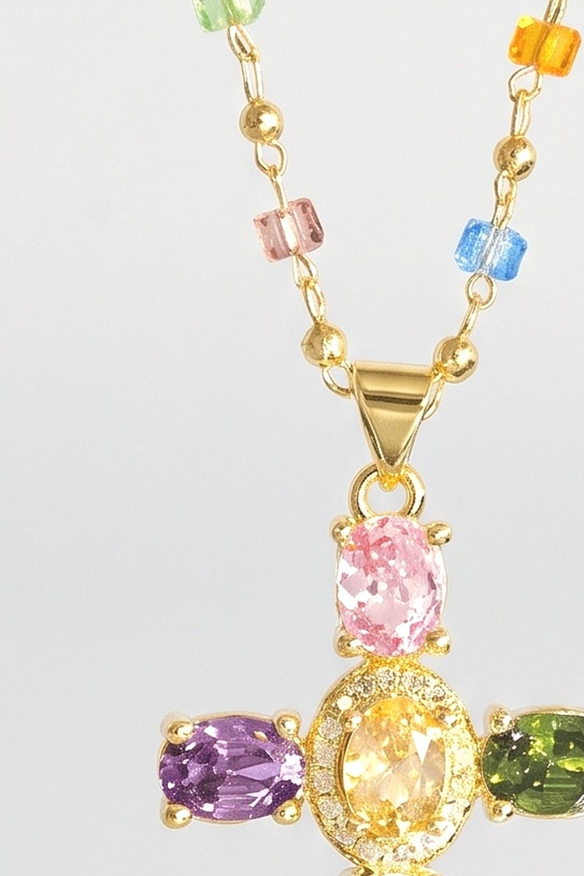 Necklace, fabric detail