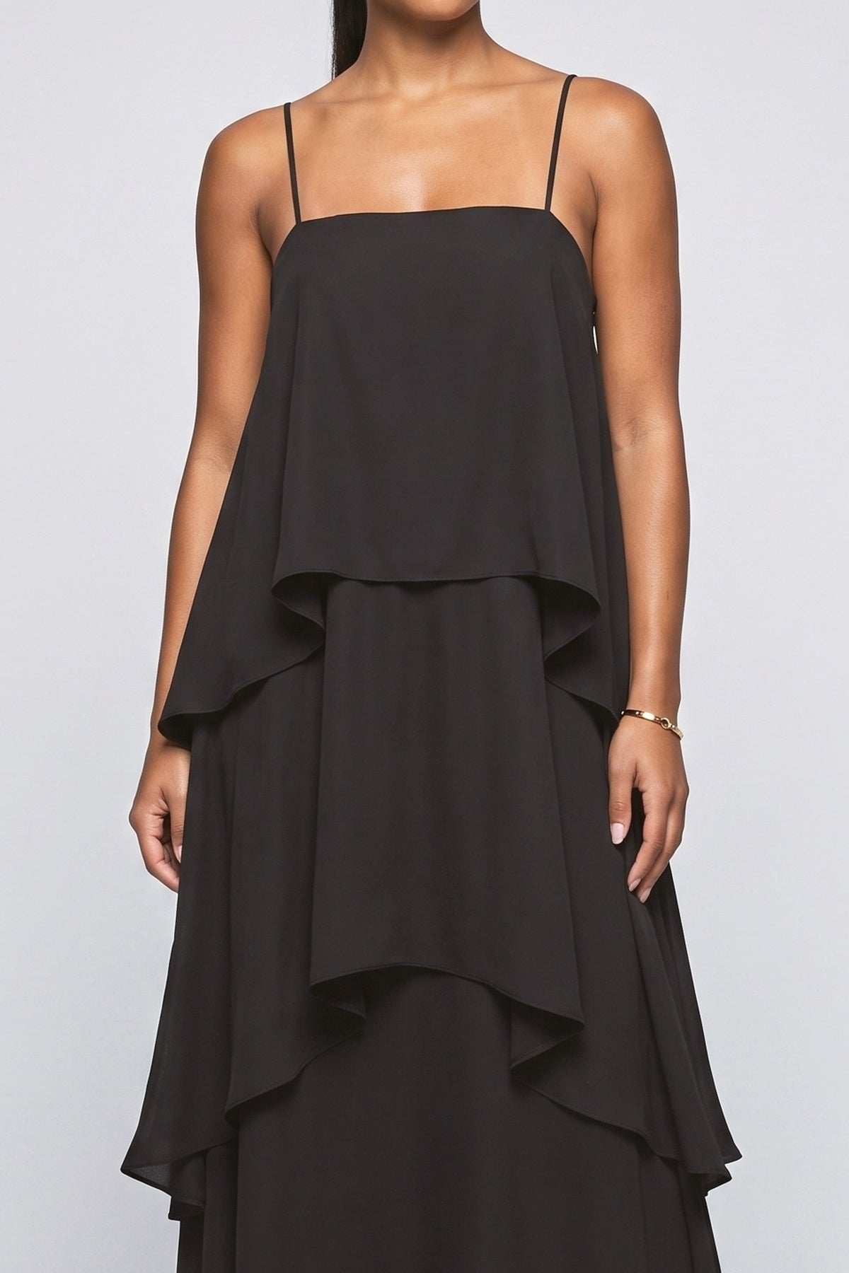 Ruffle Maxi Dress, fabric detail