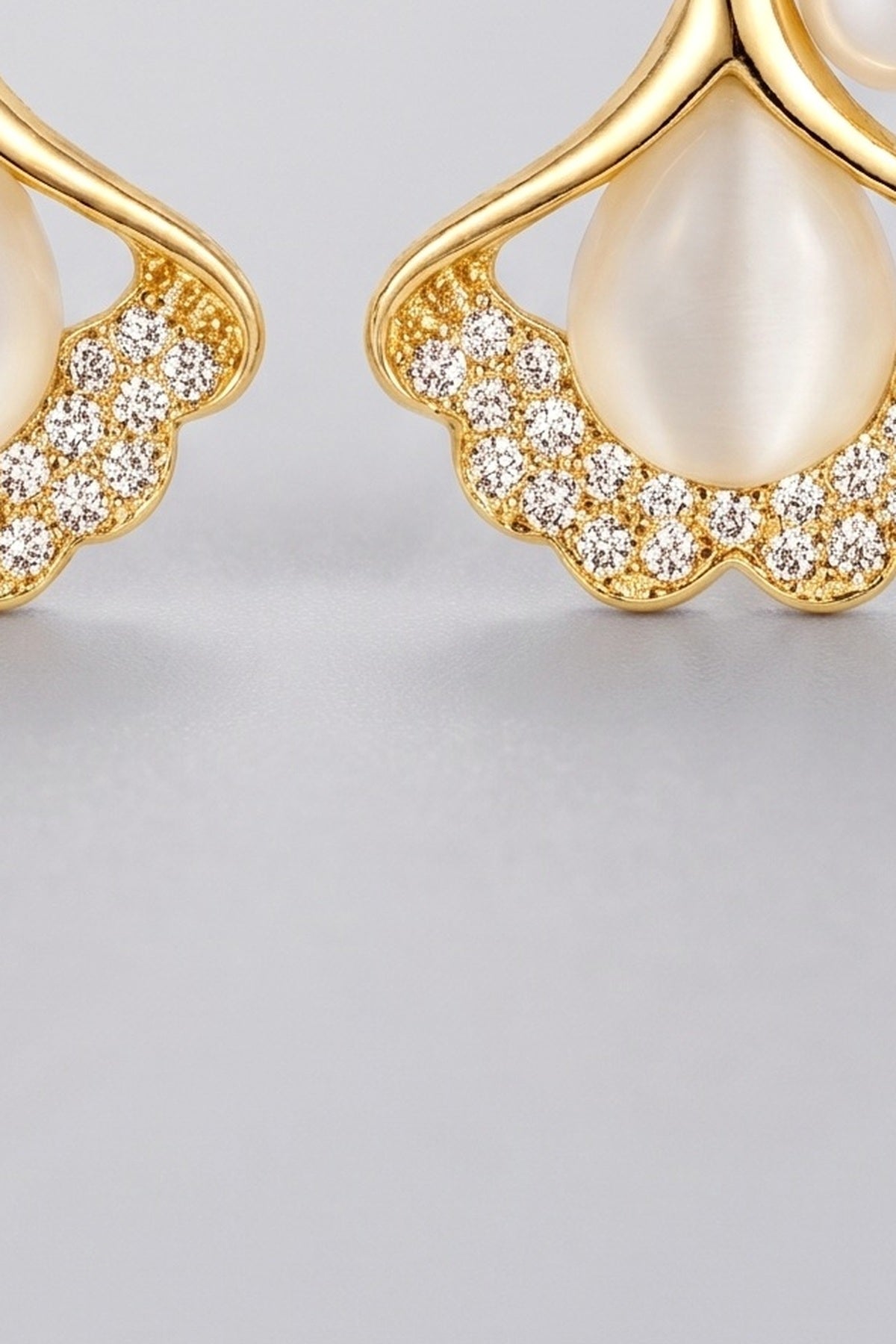 Drop Earrings, fabric detail