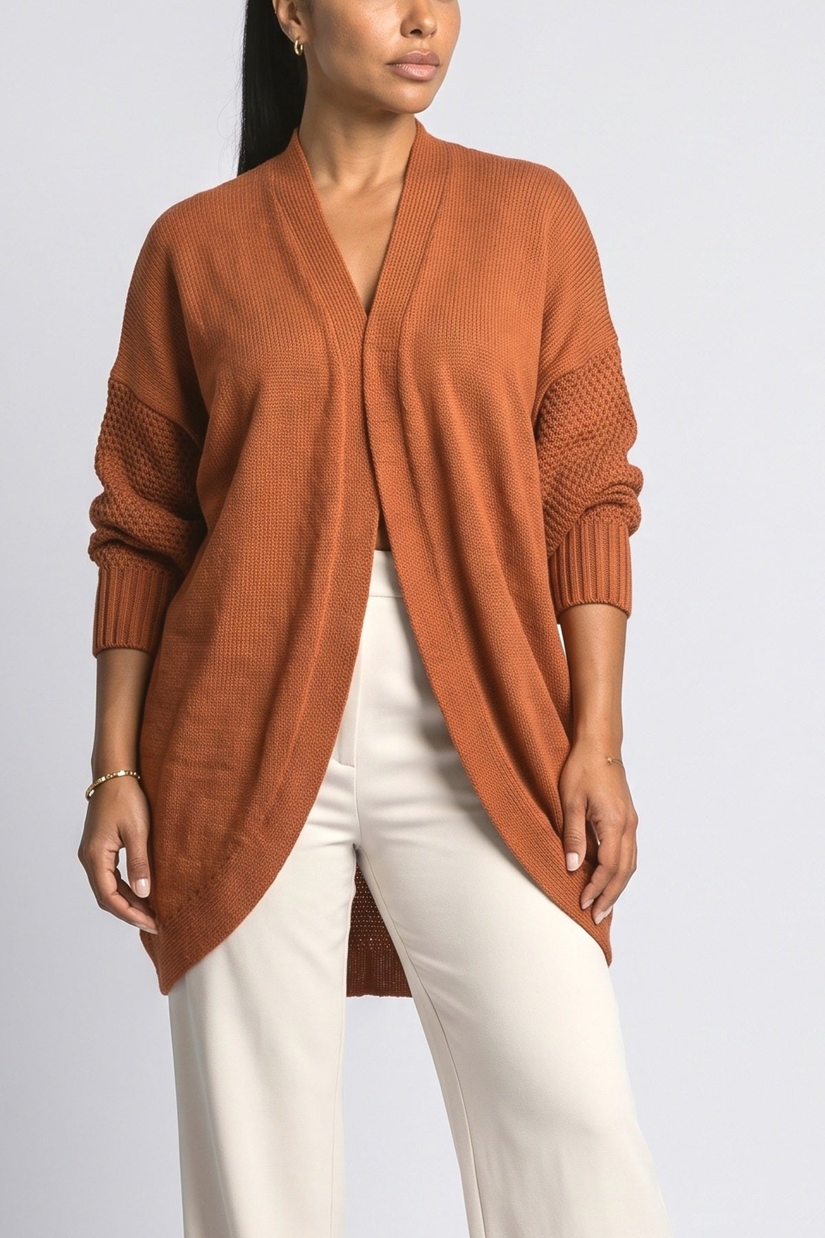 Relaxed Knit Cardigan, fabric detail