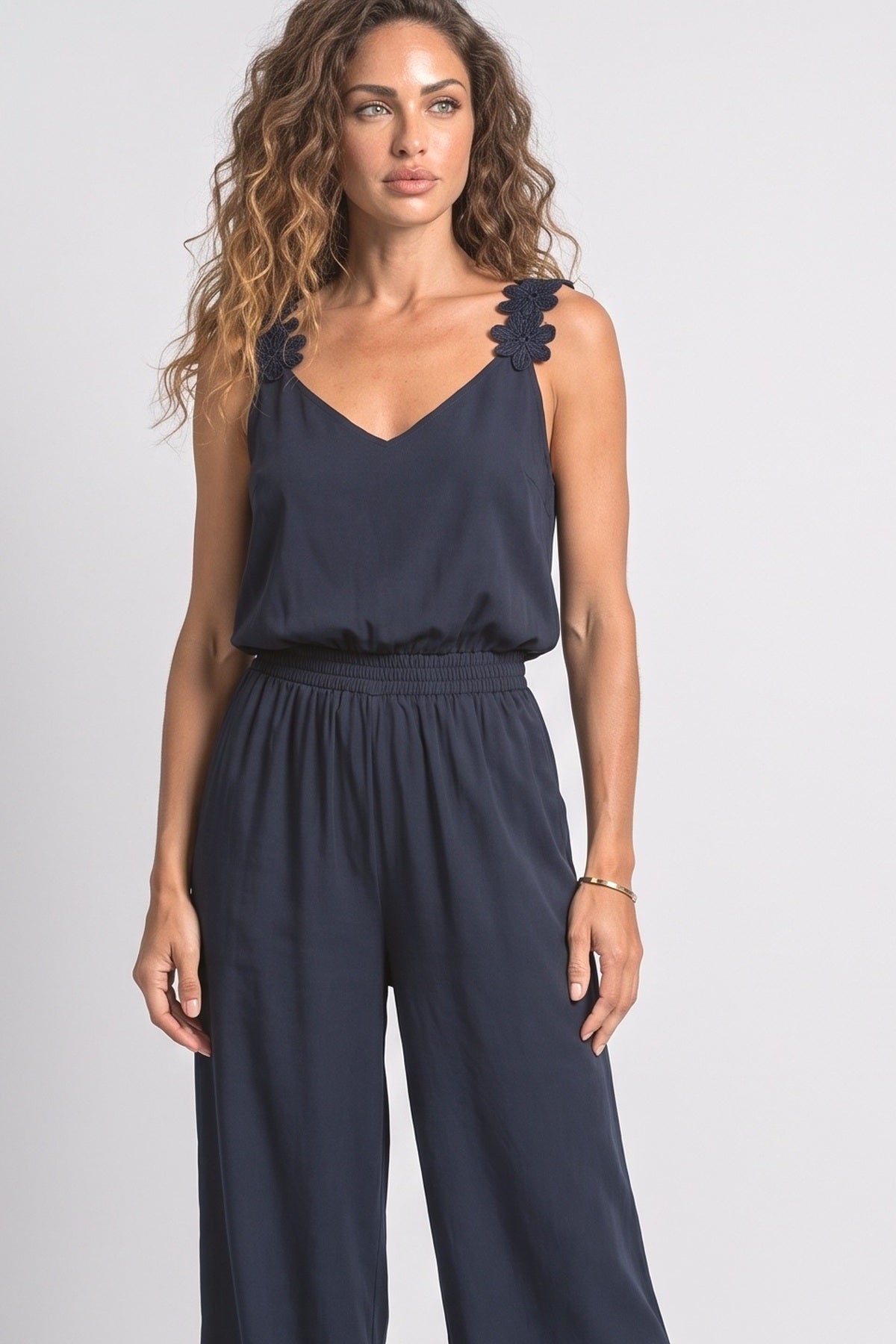 Floral Jumpsuit, fabric detail