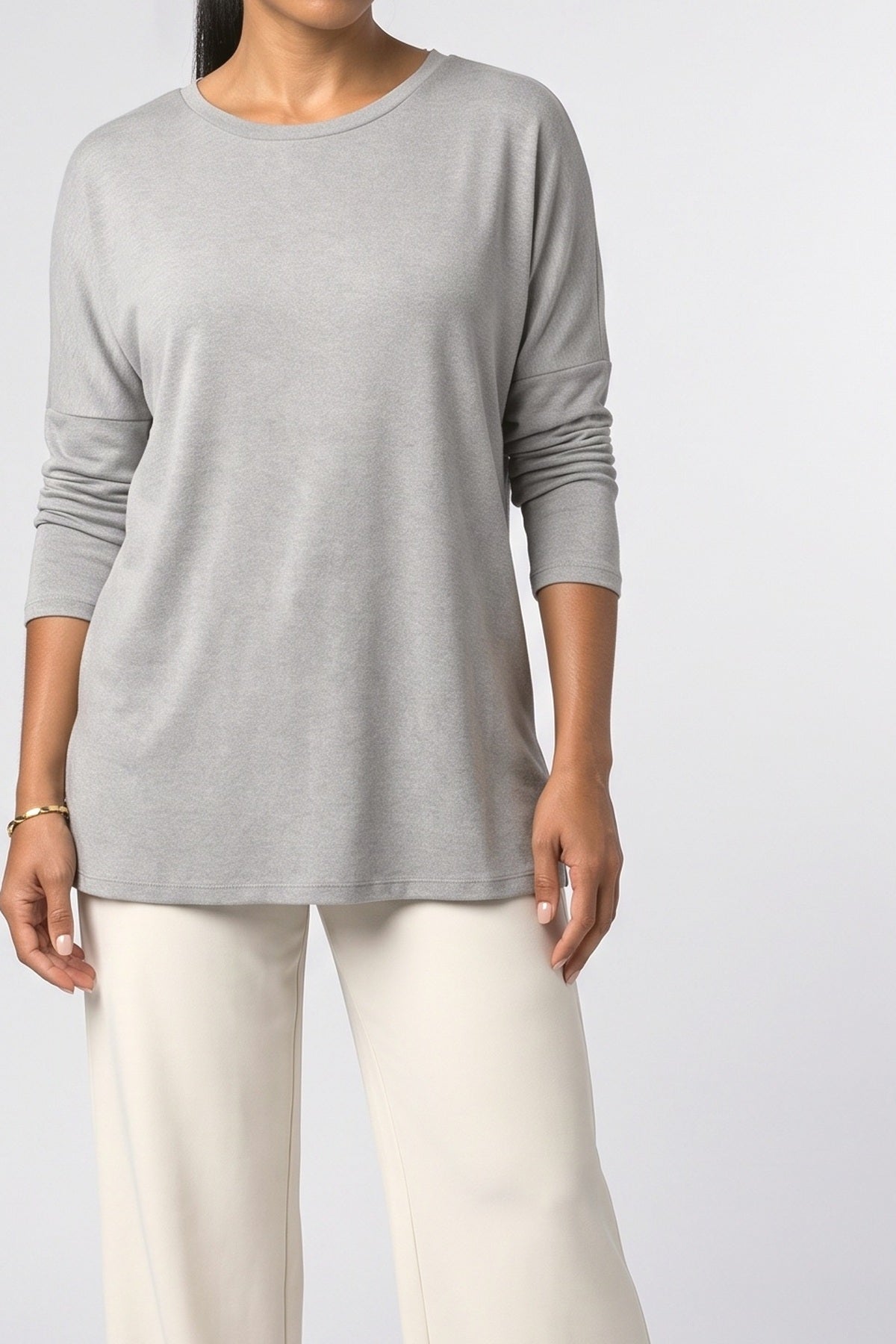 Crew Neck Pullover Sweater, fabric detail