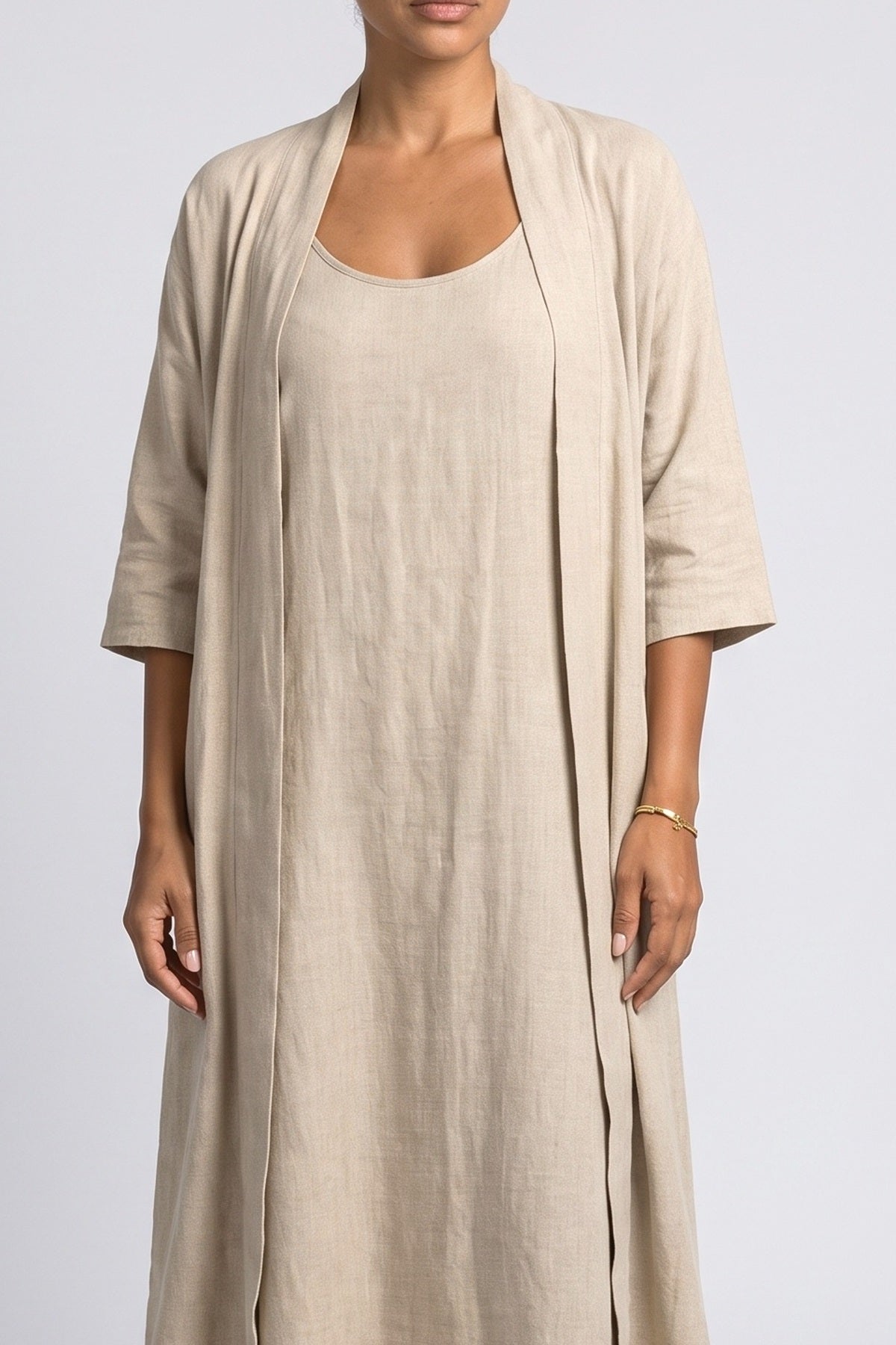 Linen Two Piece Outfit, fabric detail