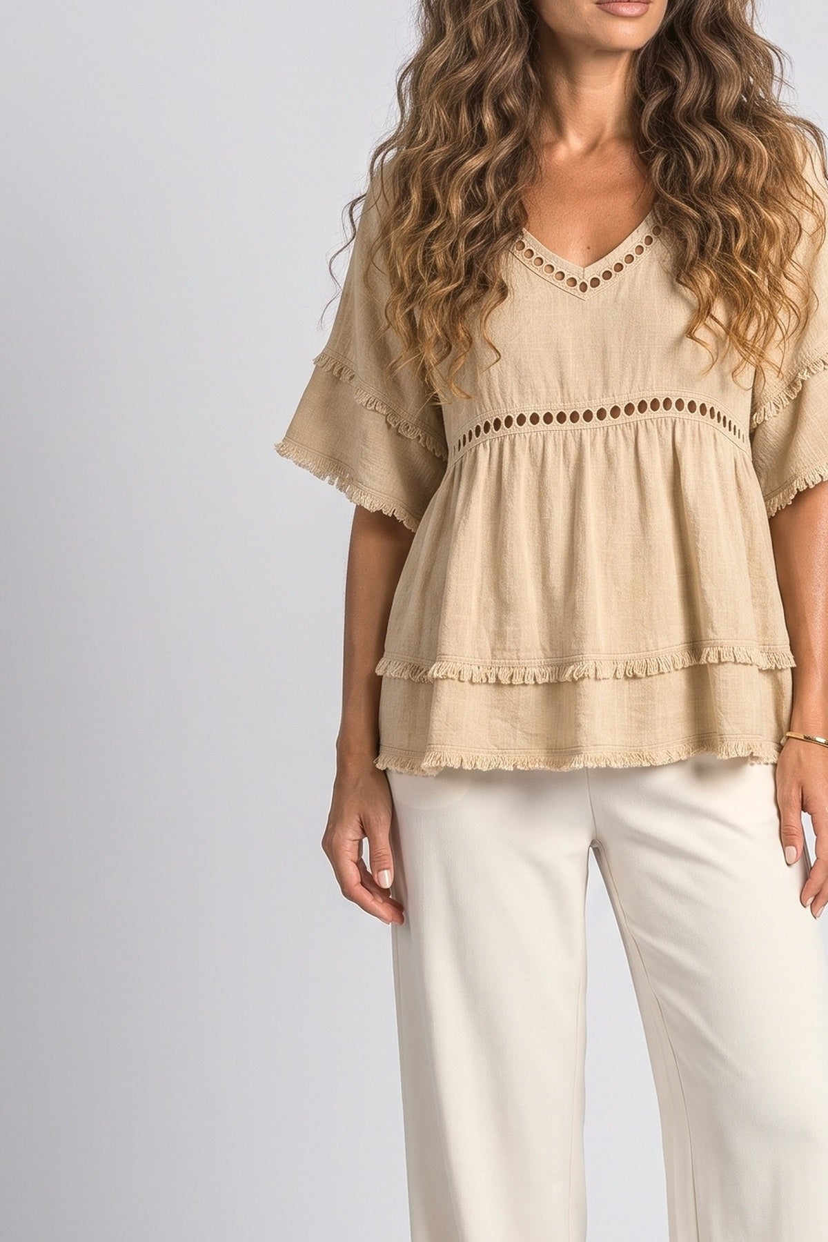 Fringe Blouse, fabric detail