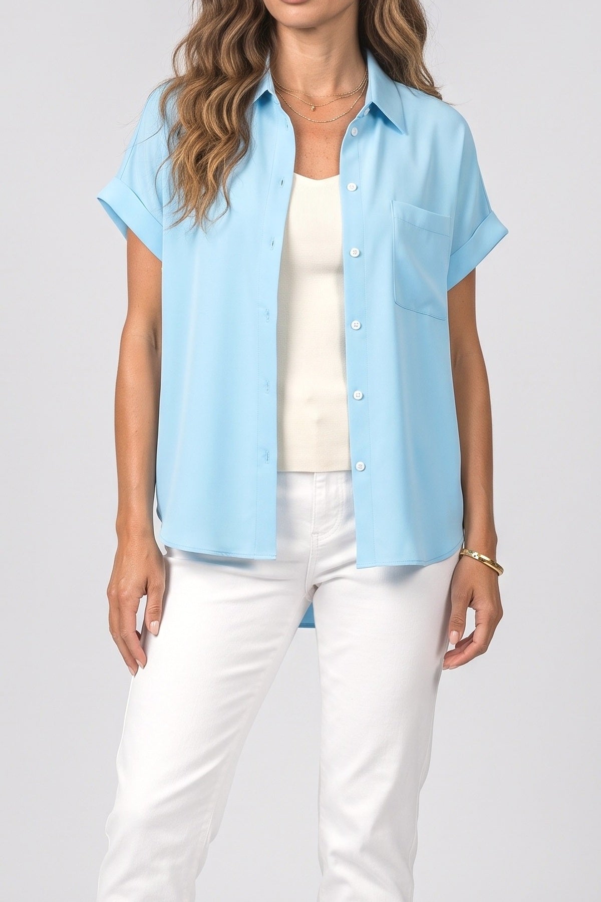 Short Sleeve Blouse, fabric detail