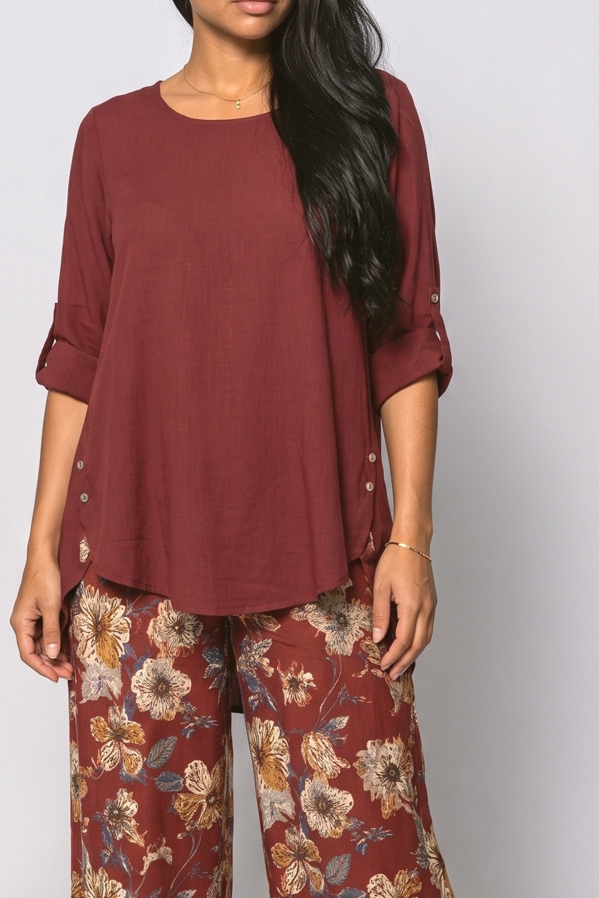 Draped Two Piece Outfit, fabric detail