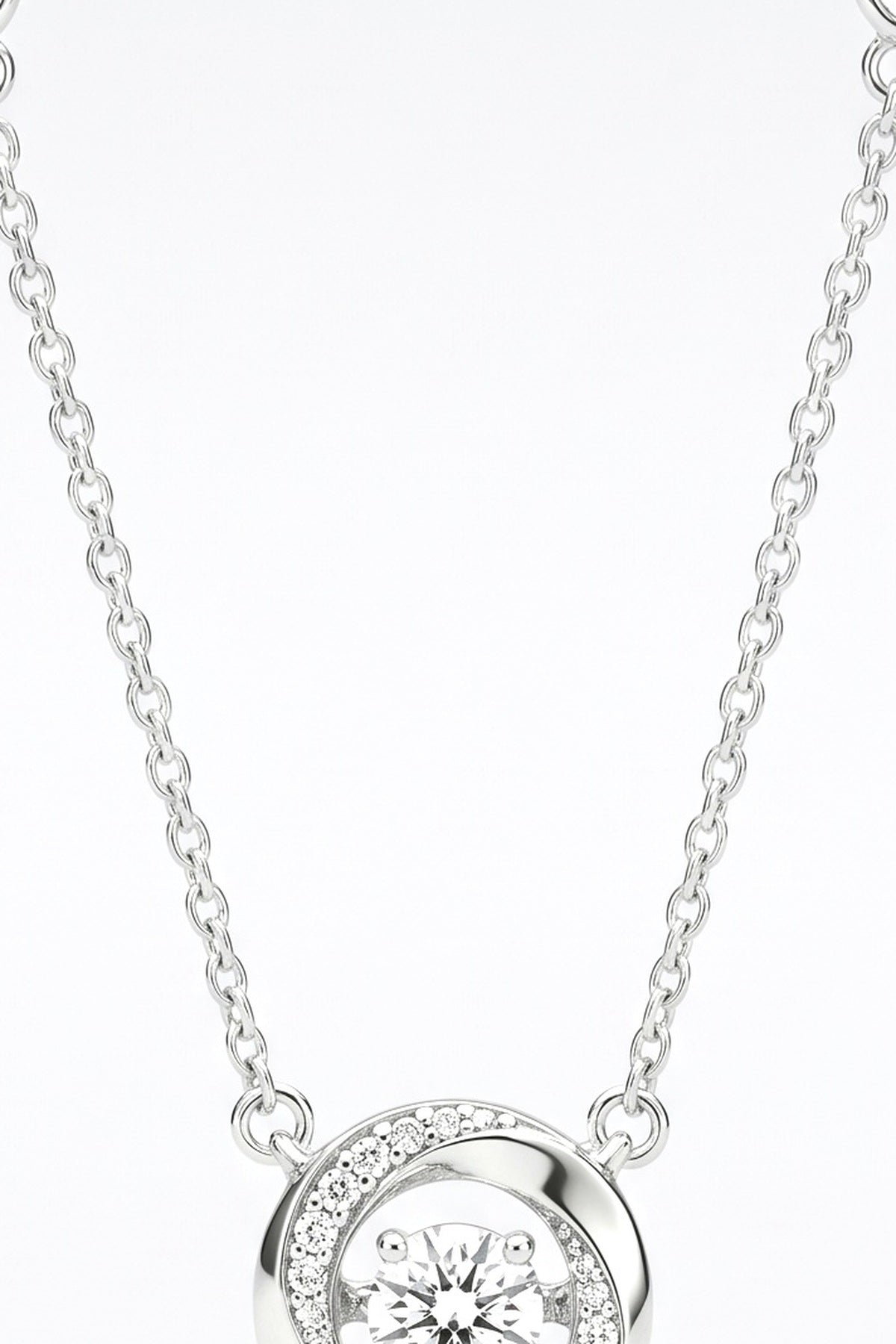 Silver Necklace, fabric detail