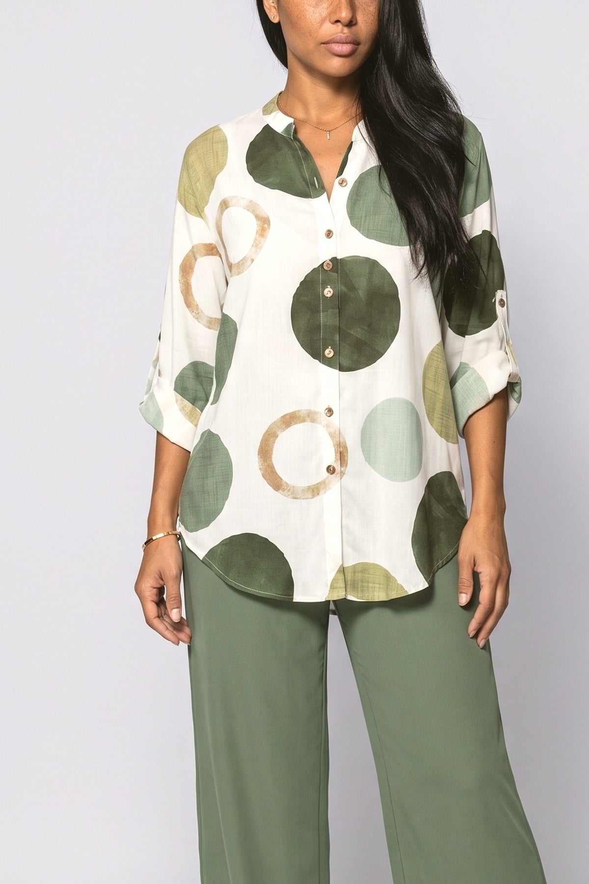 Abstract Two Piece Outfit, fabric detail