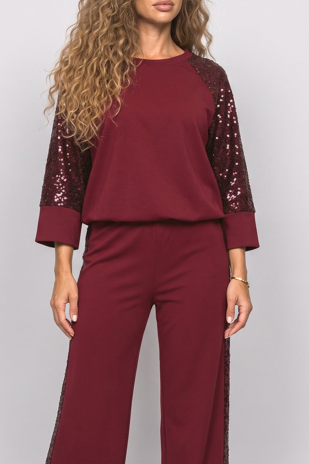 Sequin Two Piece Outfit, fabric detail