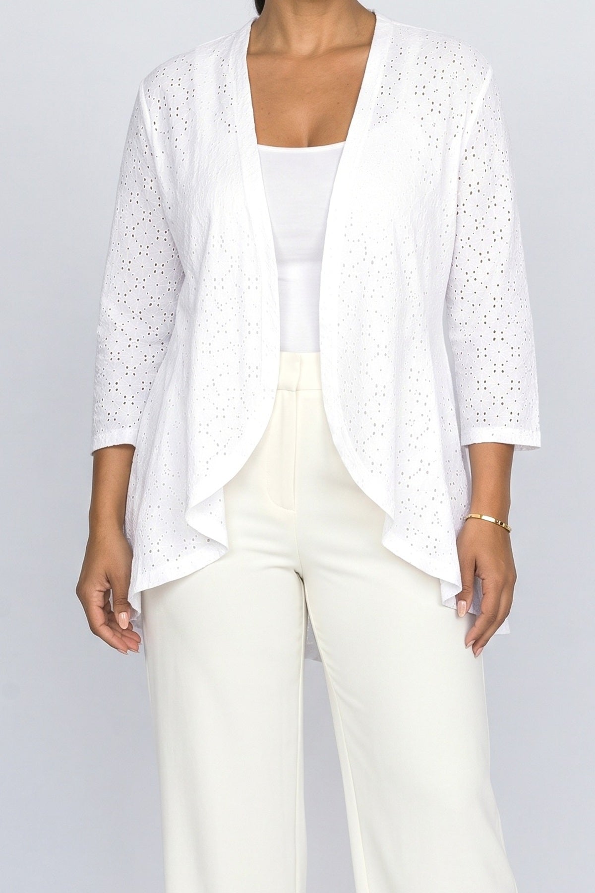 Ruffle Knit Cardigan, fabric detail