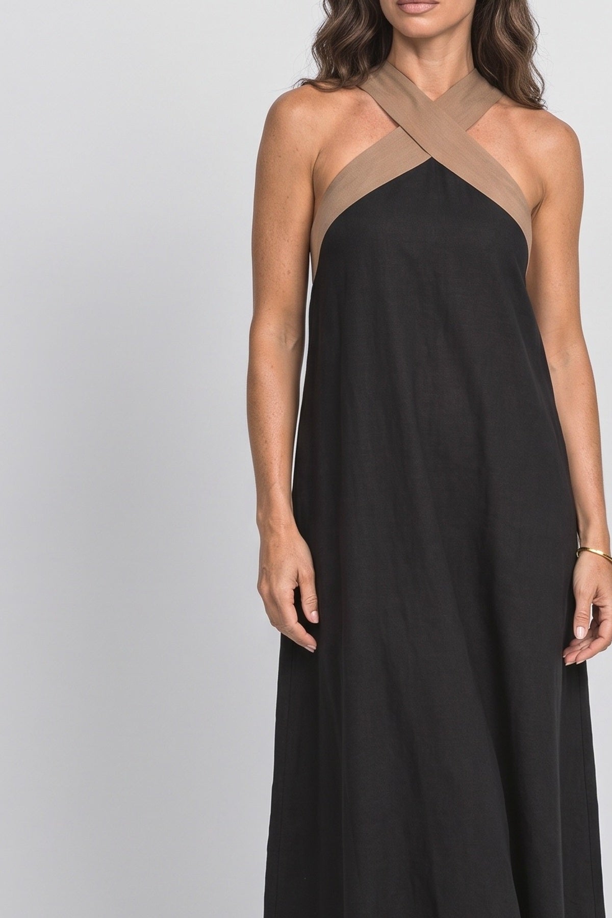 Halter Neck Beach Dress, fabric detail