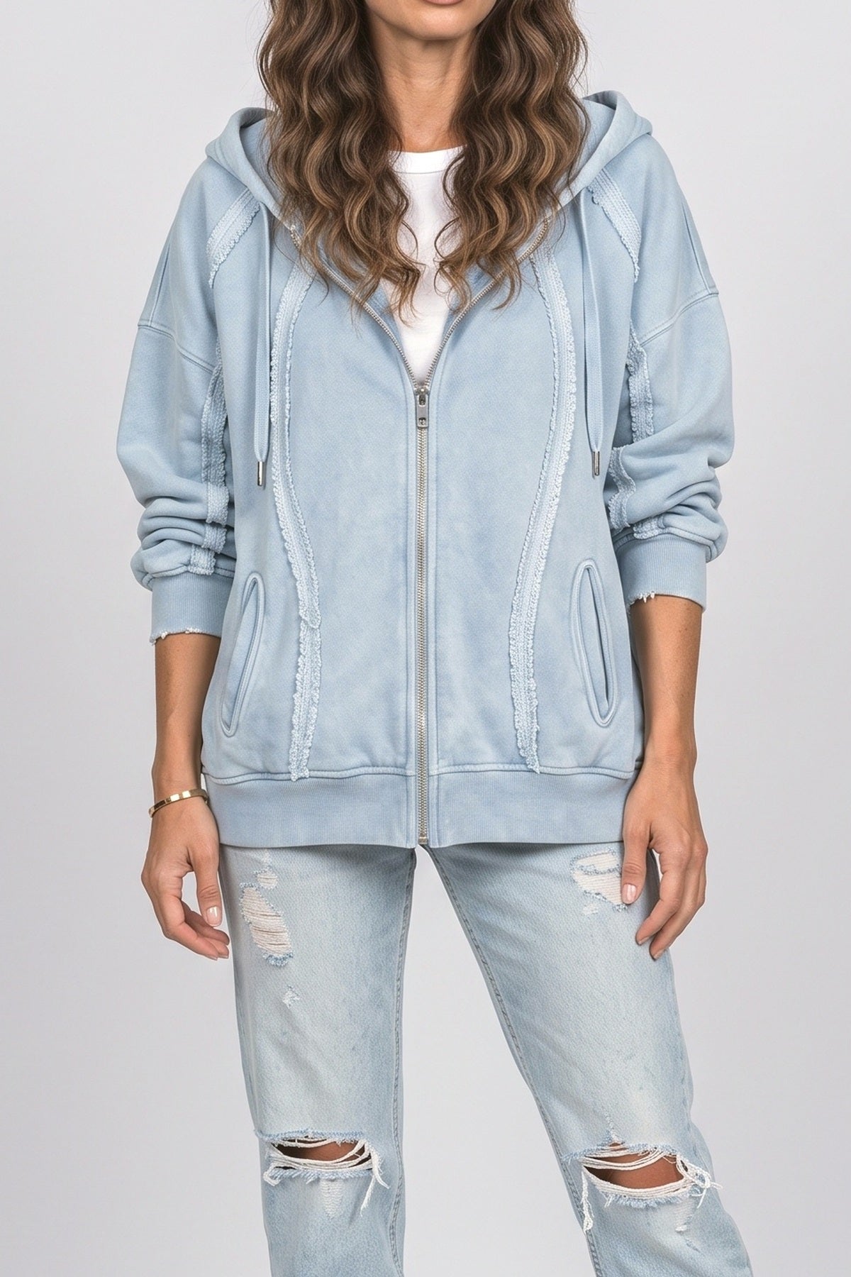 Oversized Denim Jacket, fabric detail