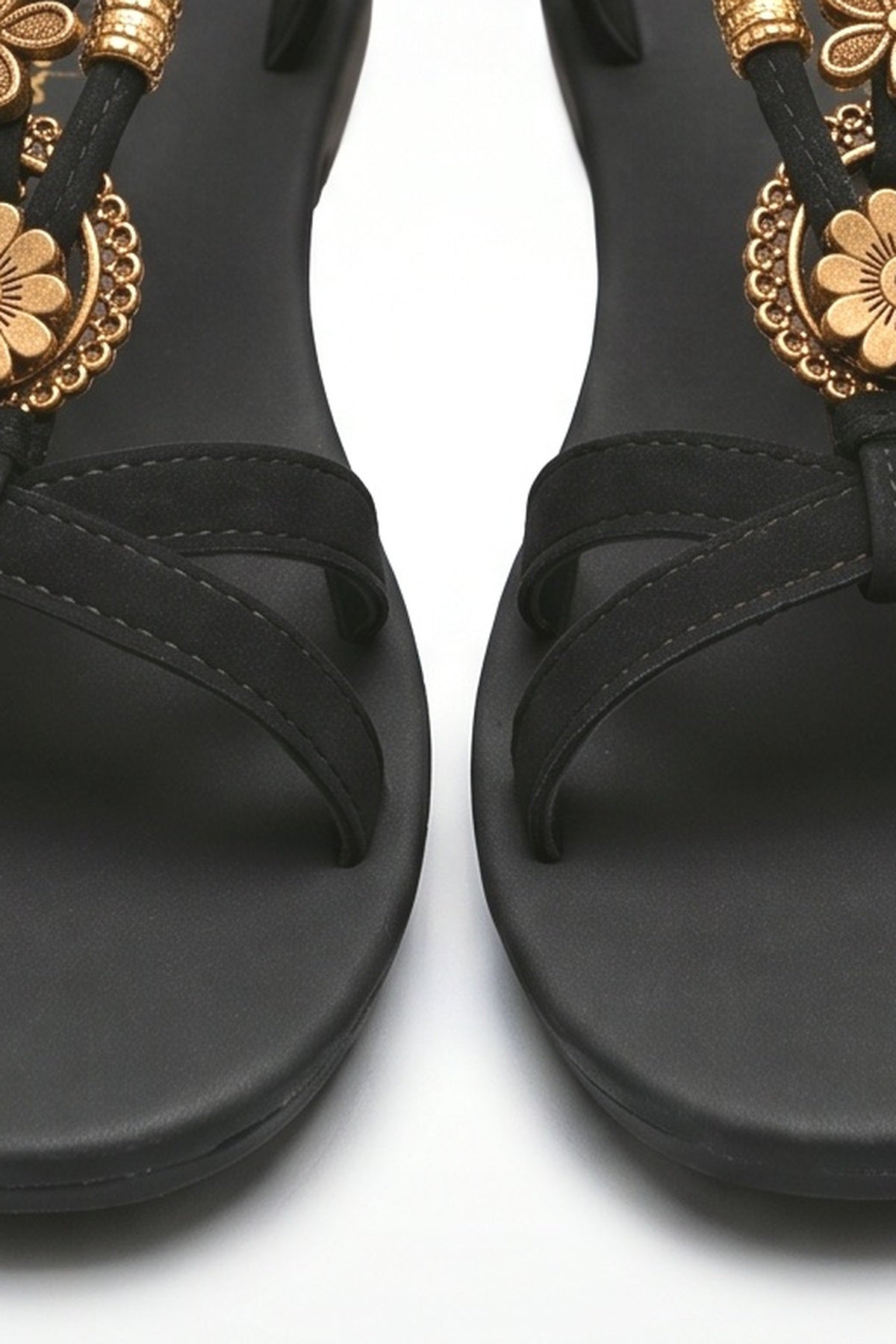 Floral Ballet Flats, fabric detail