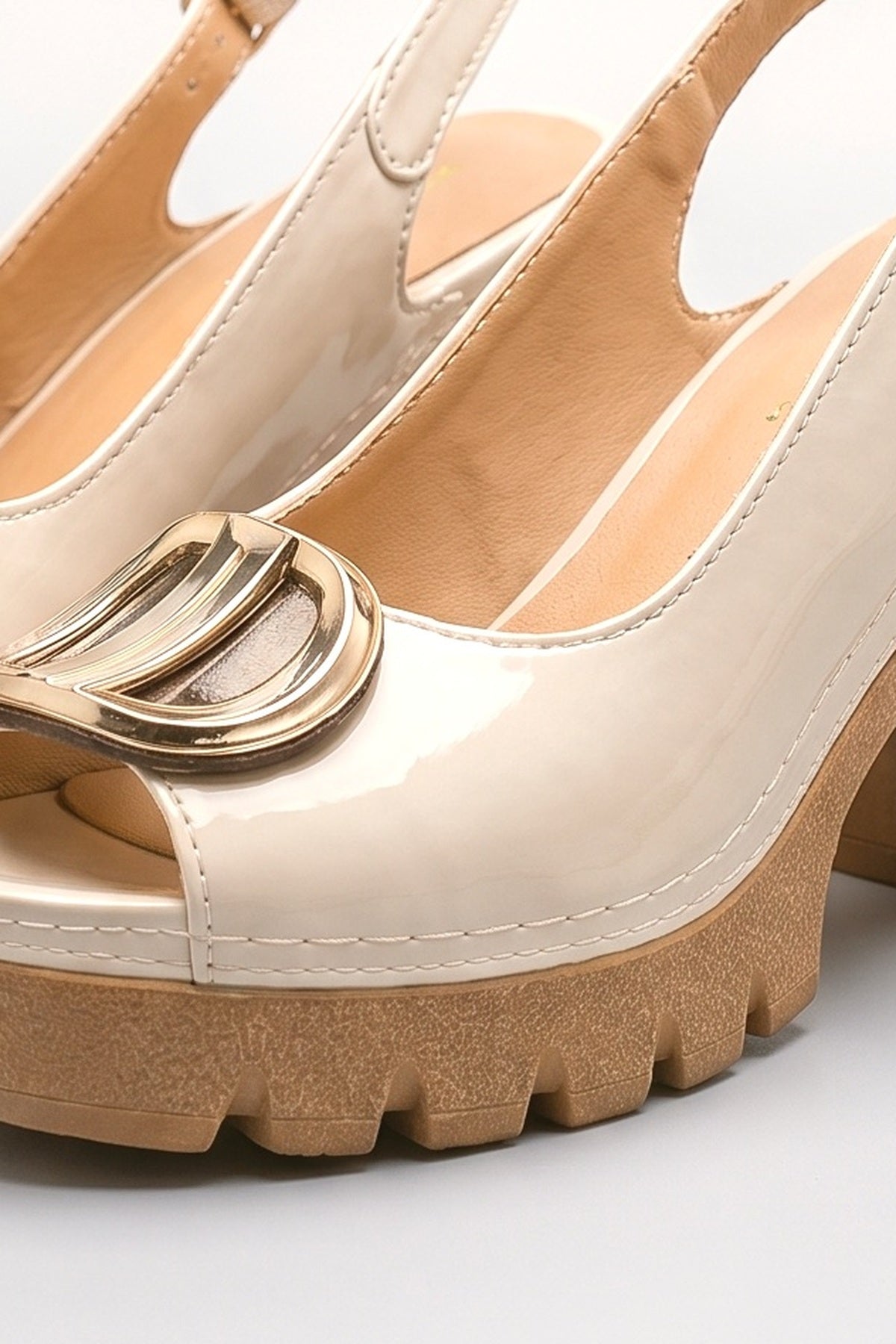 Platform Sandals, fabric detail