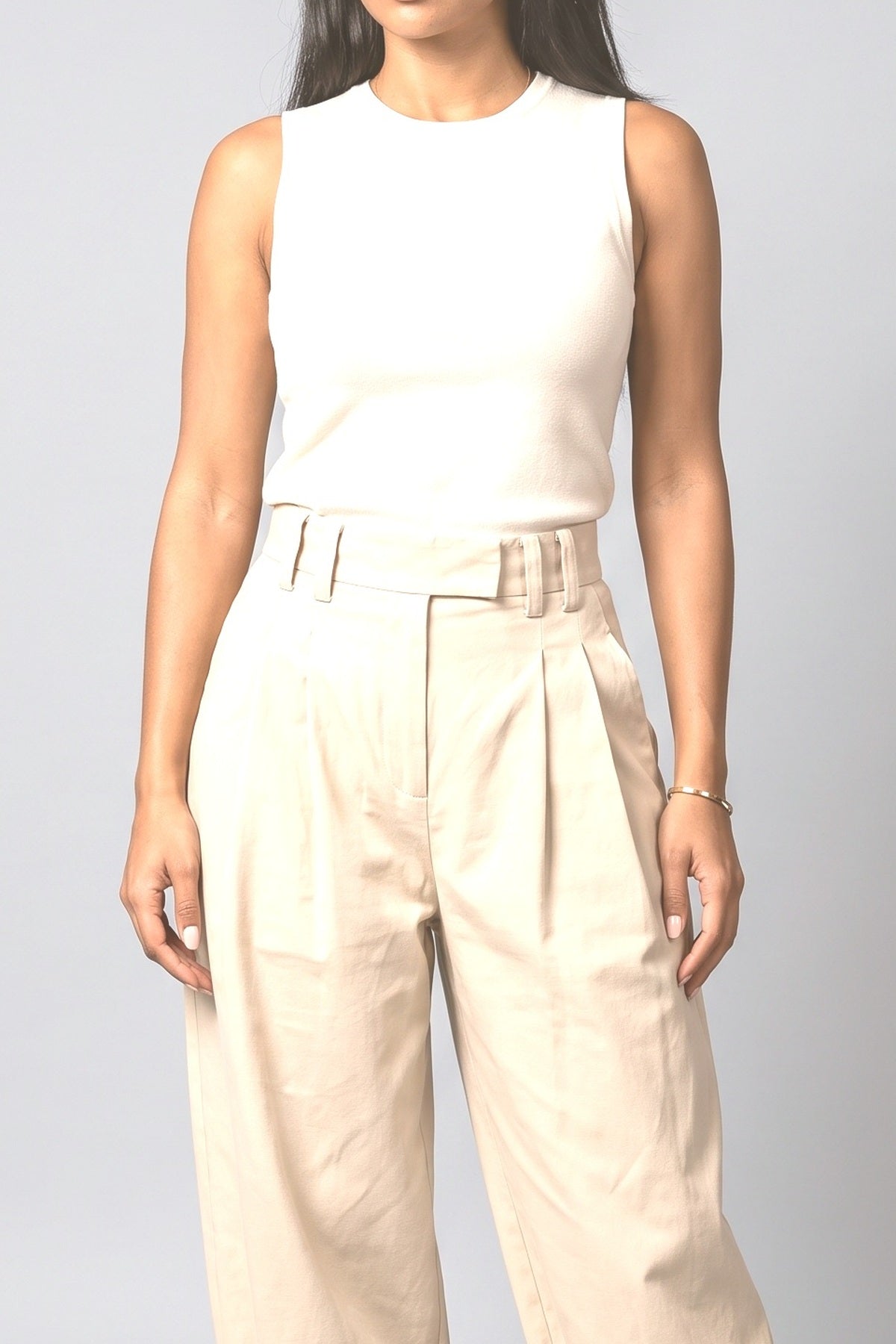 Pleated Wide Leg Pants, fabric detail