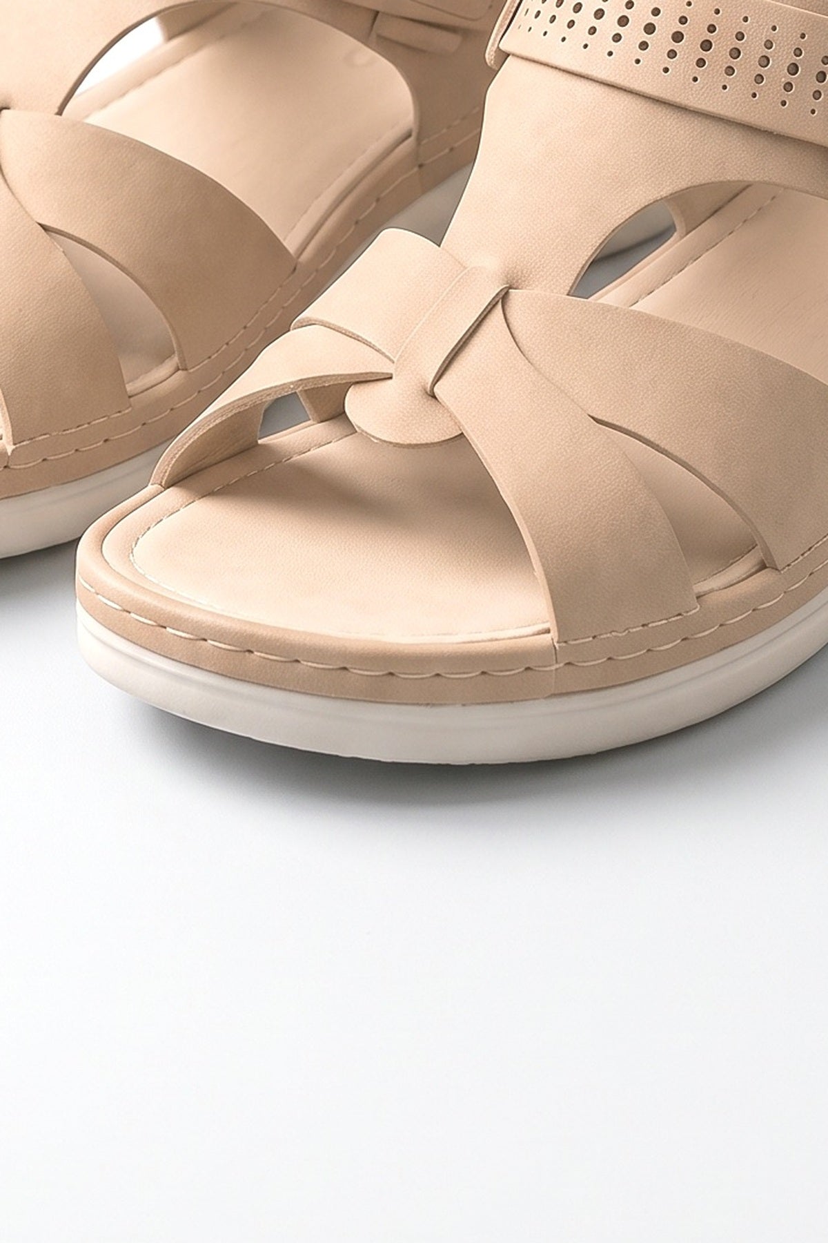 Platform Sandals, fabric detail