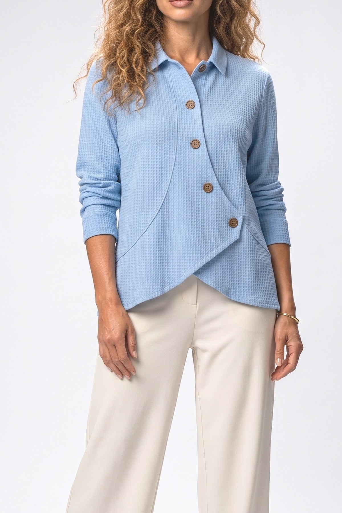 Asymmetric Knit Top, fabric detail