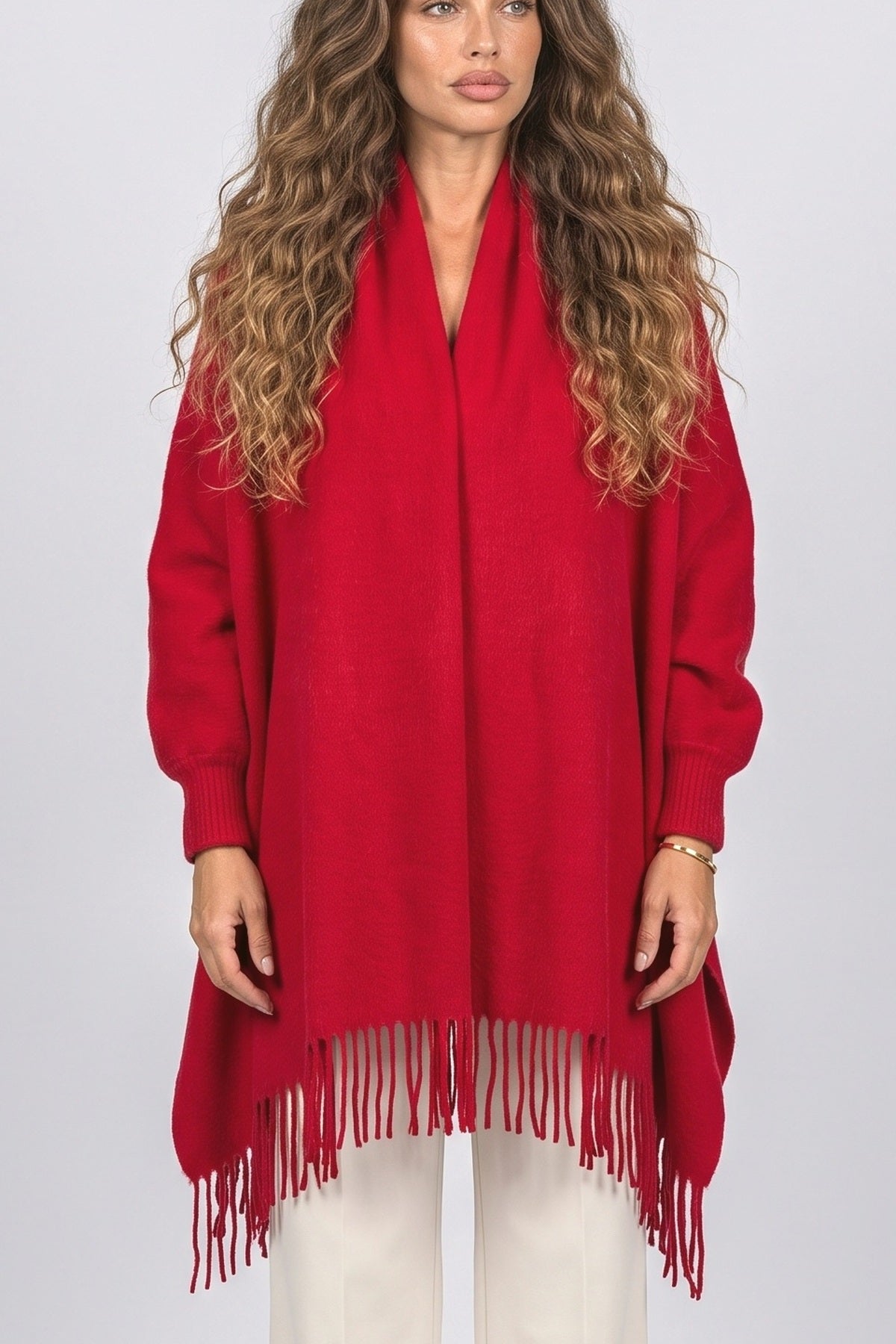 Draped Winter Coat, fabric detail